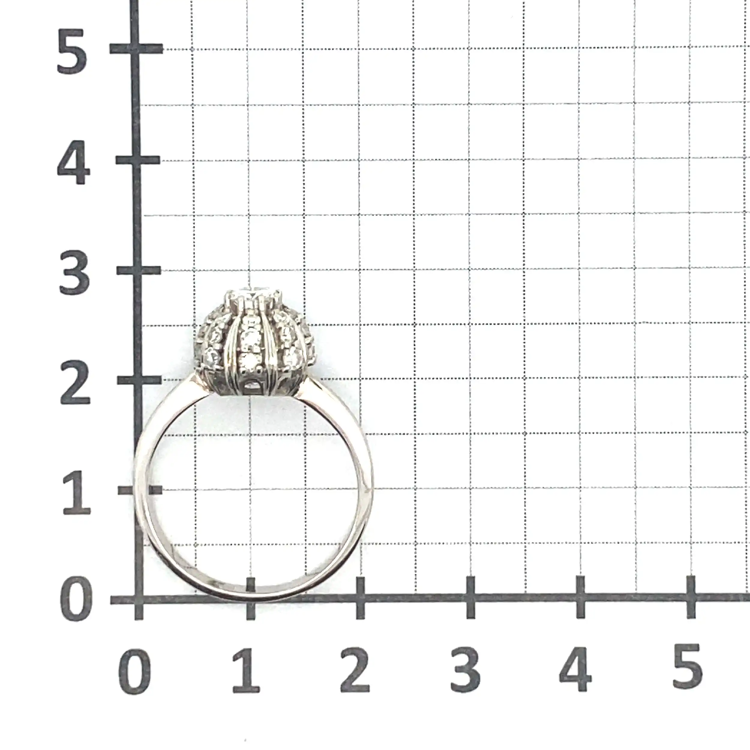 Ring Weißgold mit Brillant und Diamanten Ring Weißgold mit Brillant und Diamanten