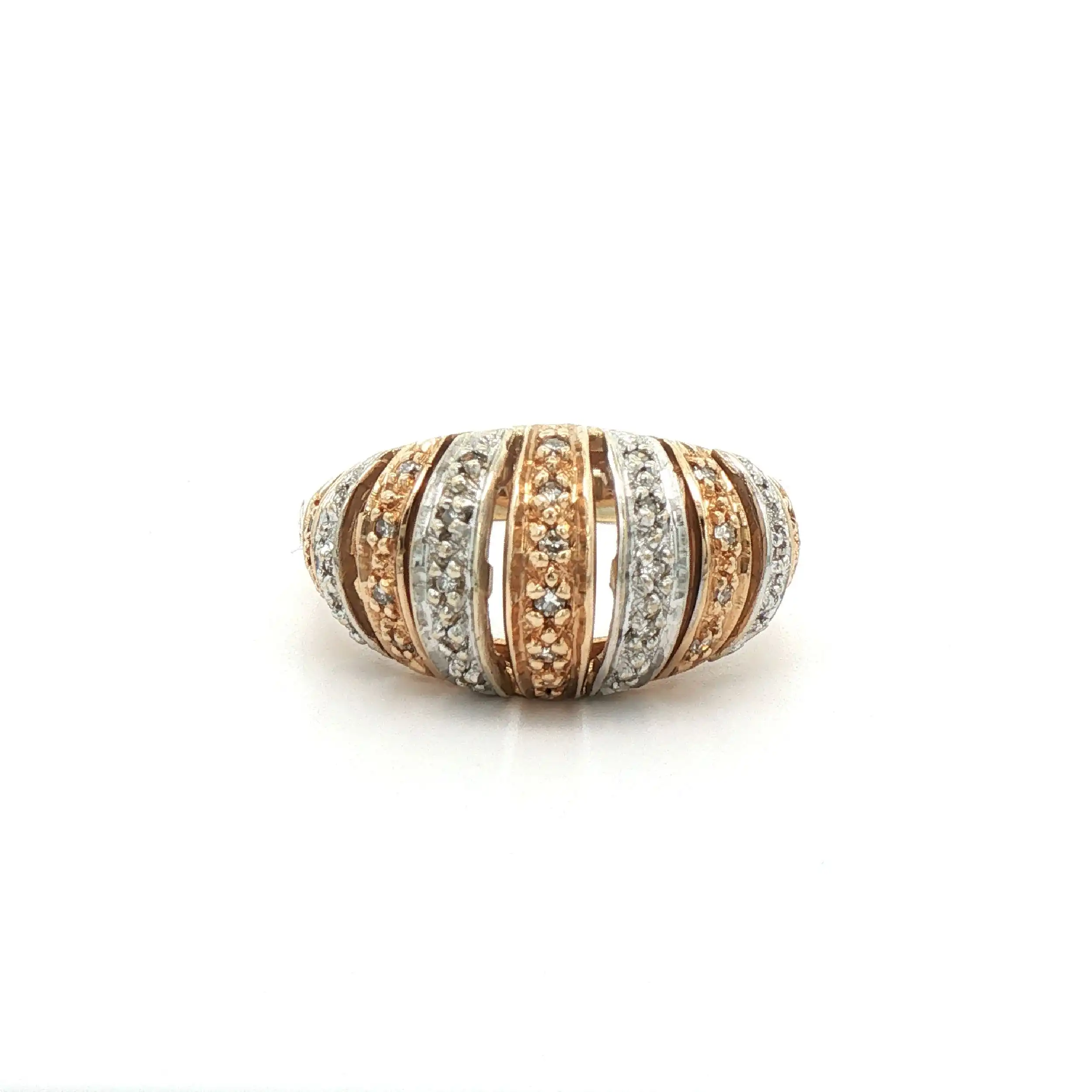 Ring Bicolor mit Diamanten