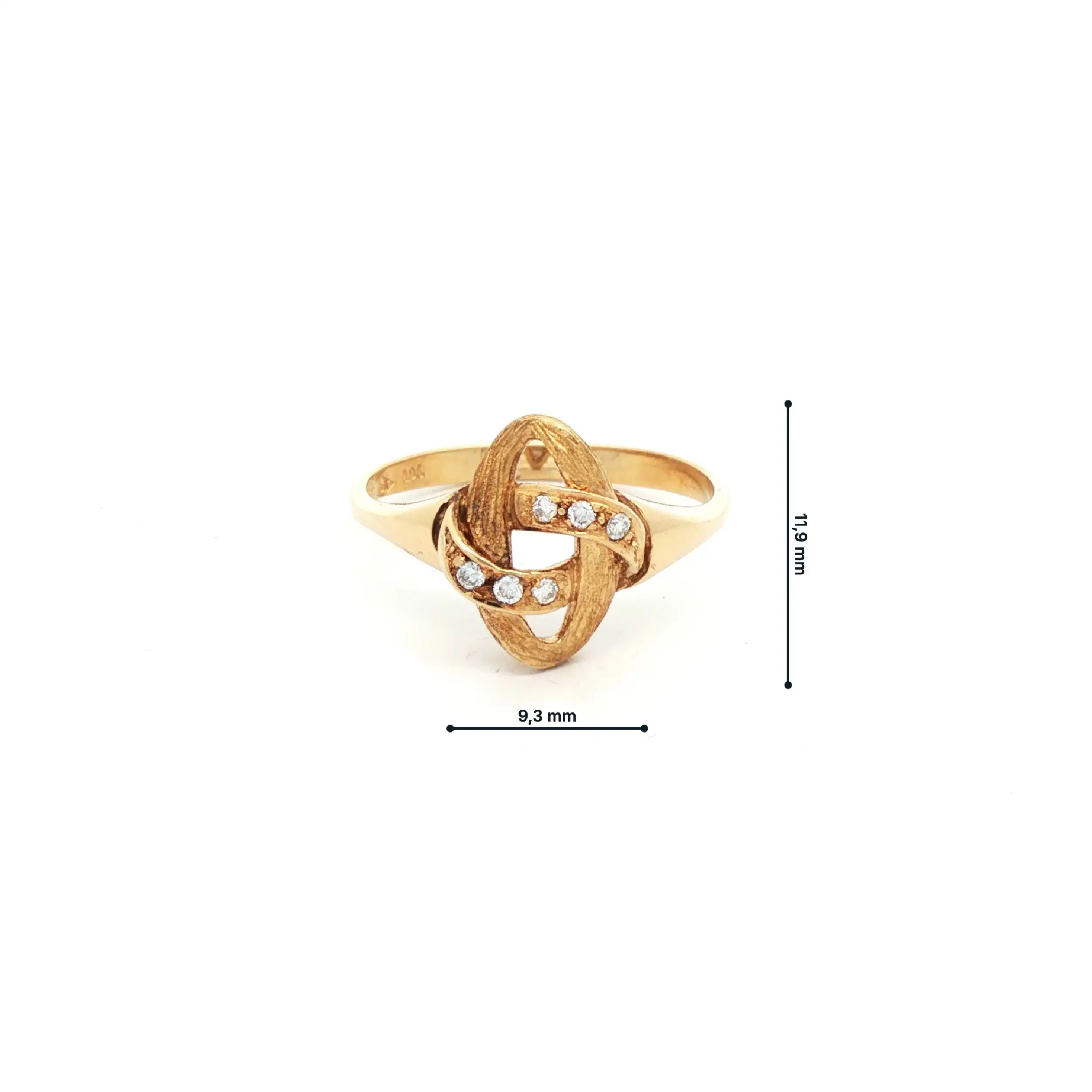 Ring Gelbgold mit Brillanten