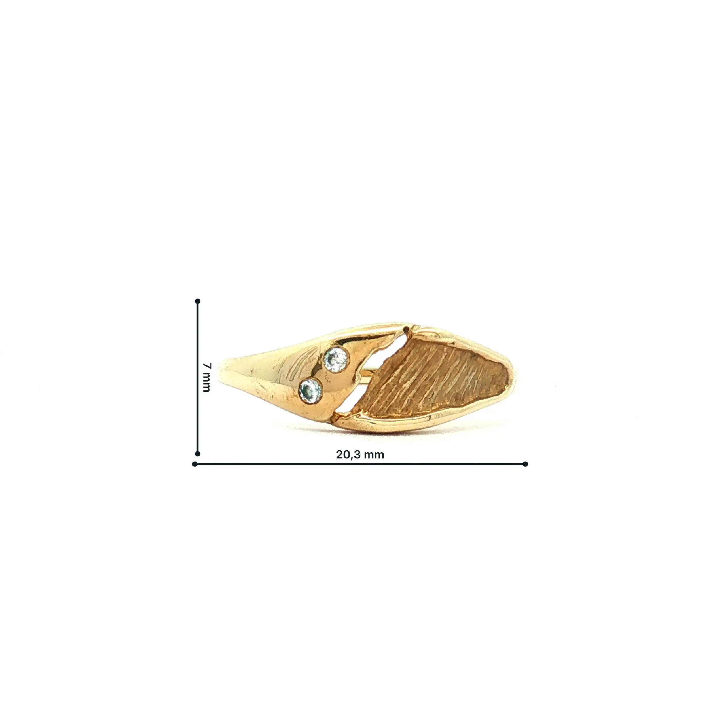 Ring Gelbgold mit Zirkonia