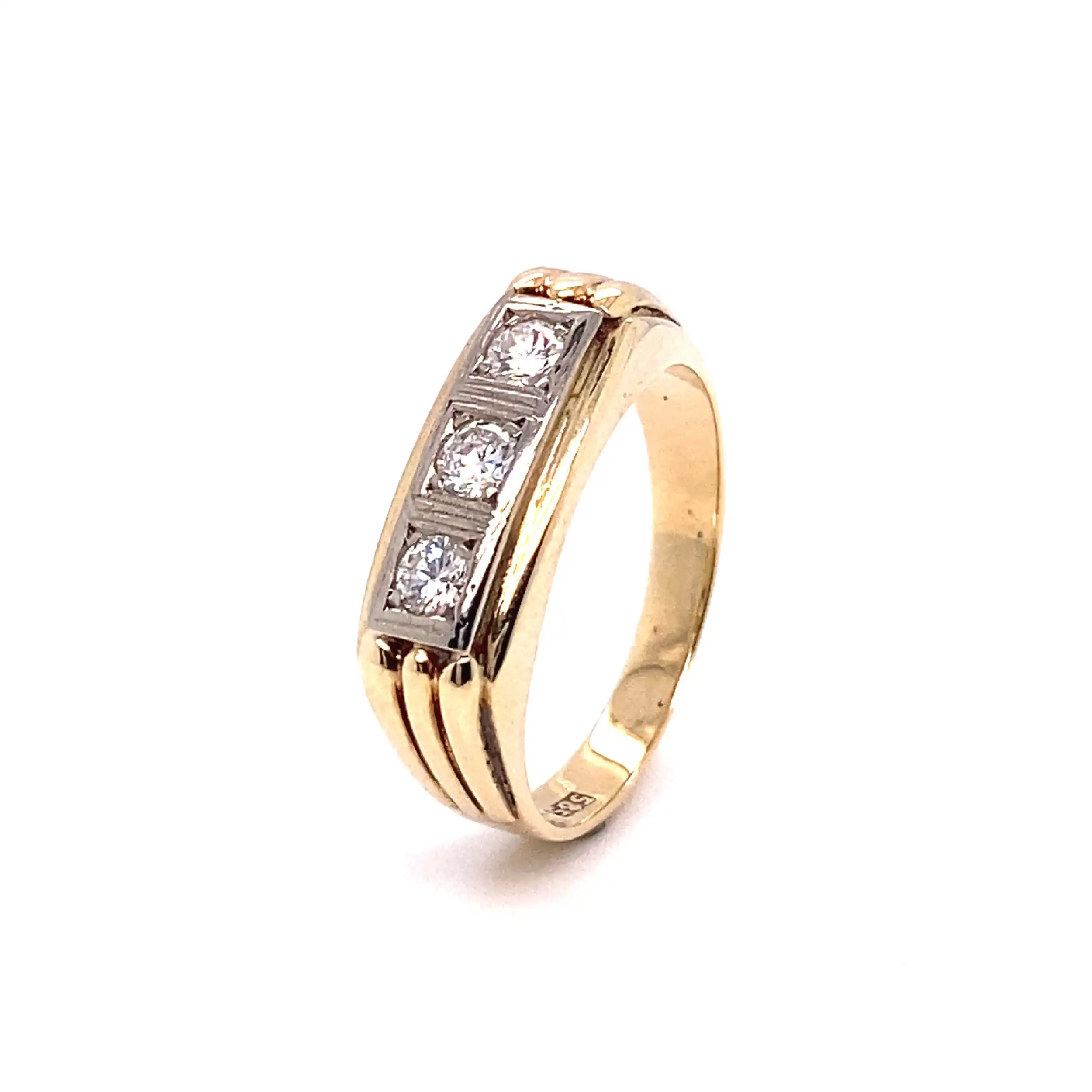 Ring Bicolor mit Brillanten Ring Bicolor mit Brillanten