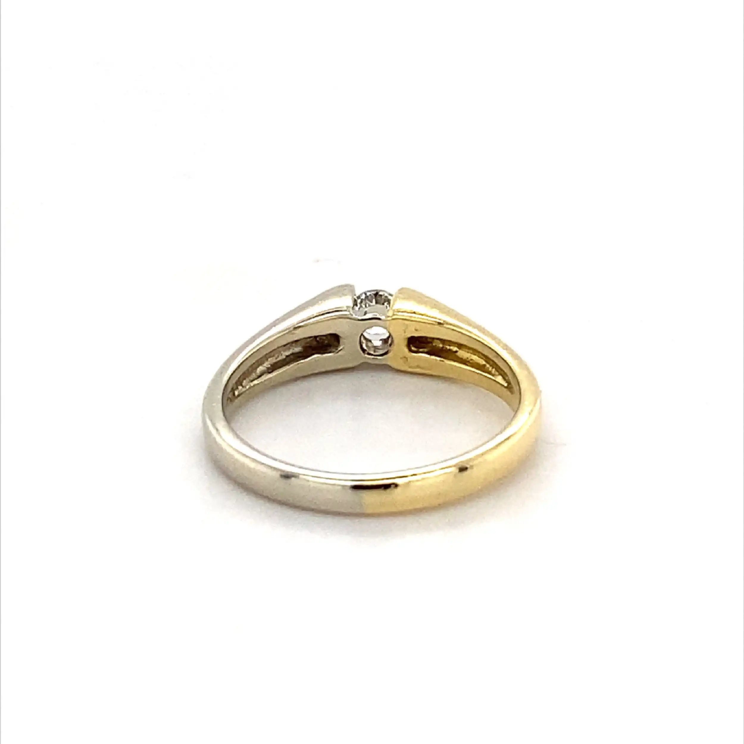 Ring Bicolor mit Brillant Ring Bicolor mit Brillant