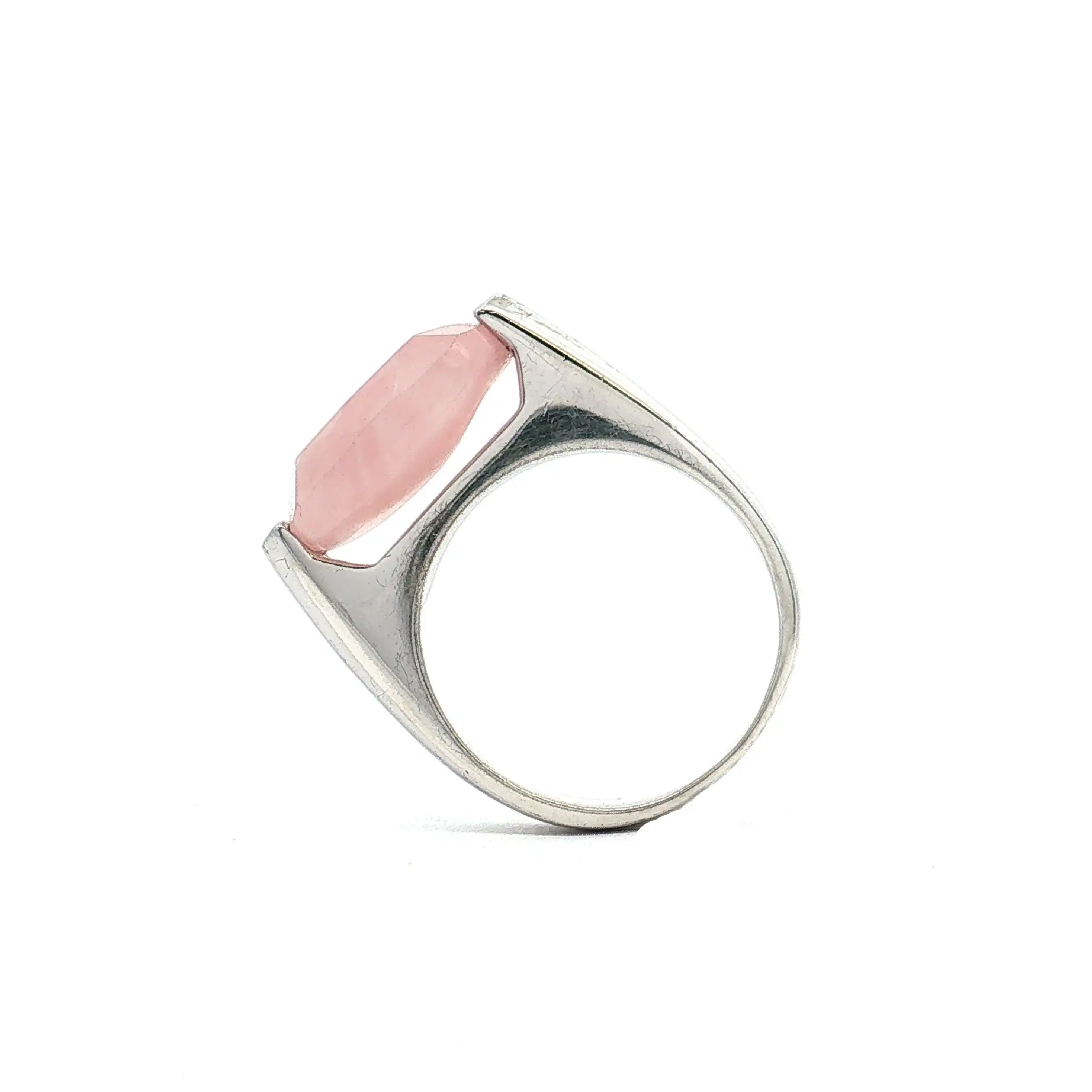 Ring silber mit Rosenquarz Ring silber mit Rosenquarz