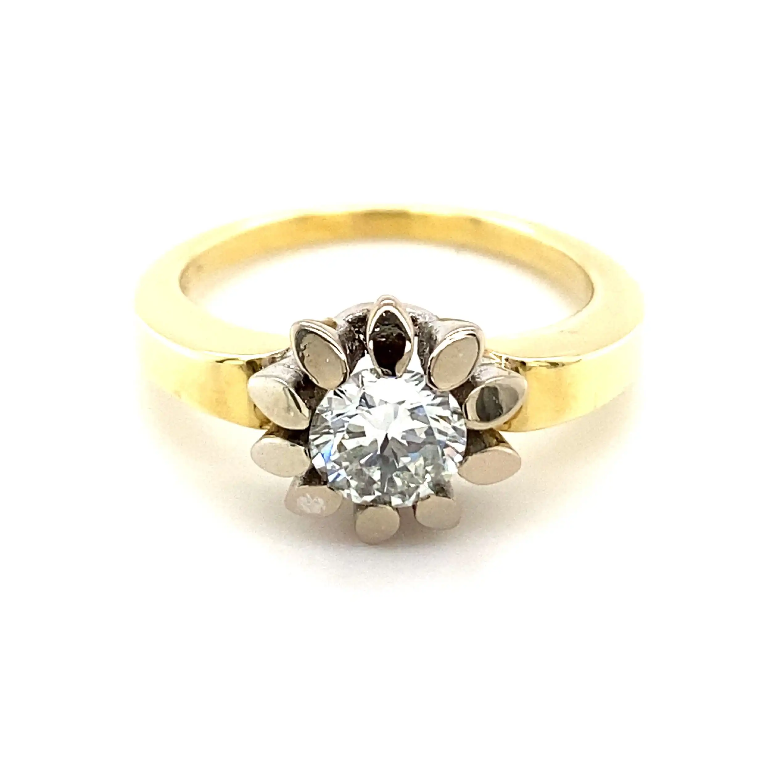 Ring Bicolor mit Brillant