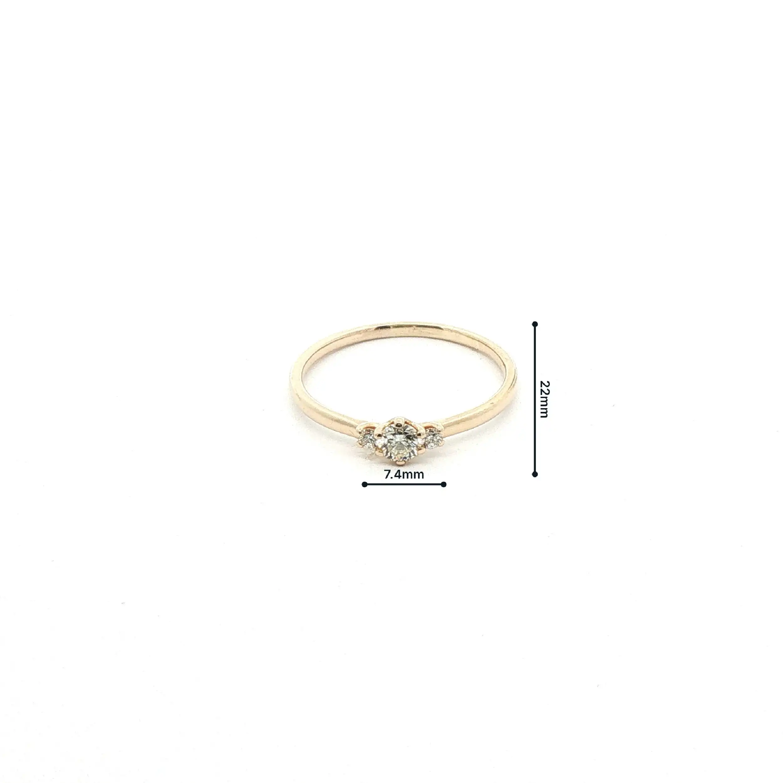 Ring Gelbgold mit Brillanten