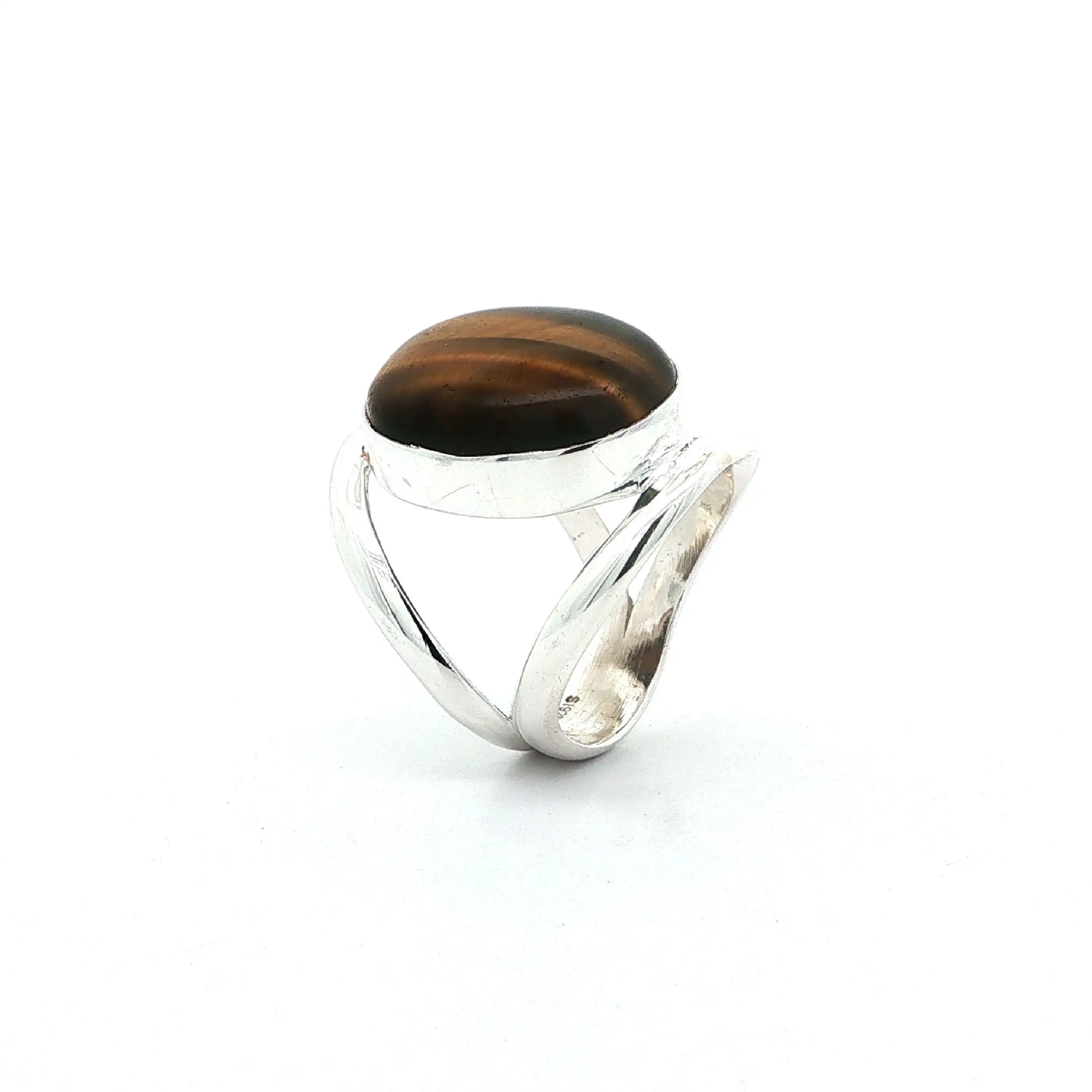 Silberring mit Tigerauge Silberring mit Tigerauge