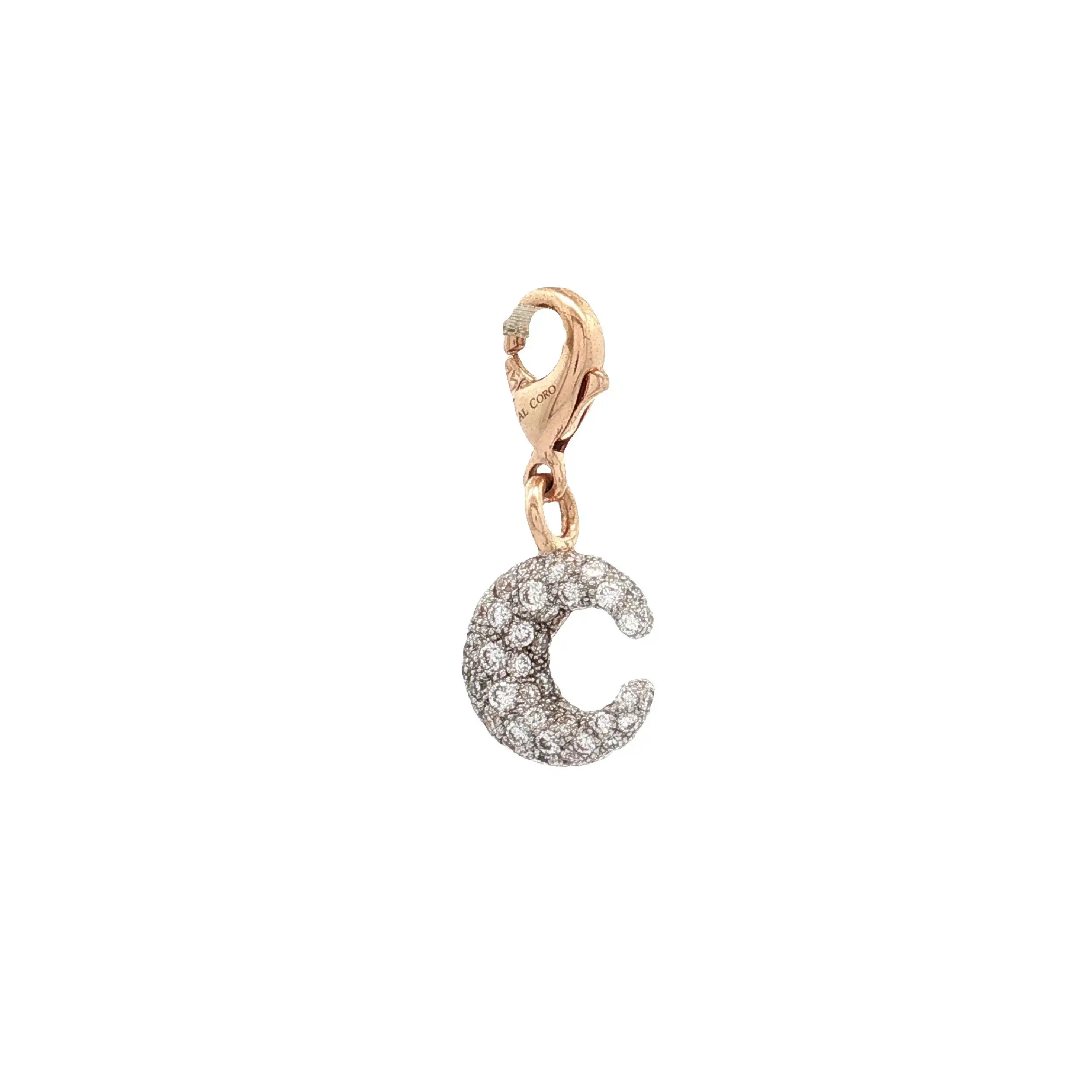 Charm Bicolor Al Coro mit Brillanten Charm Bicolor Al Coro mit Brillanten