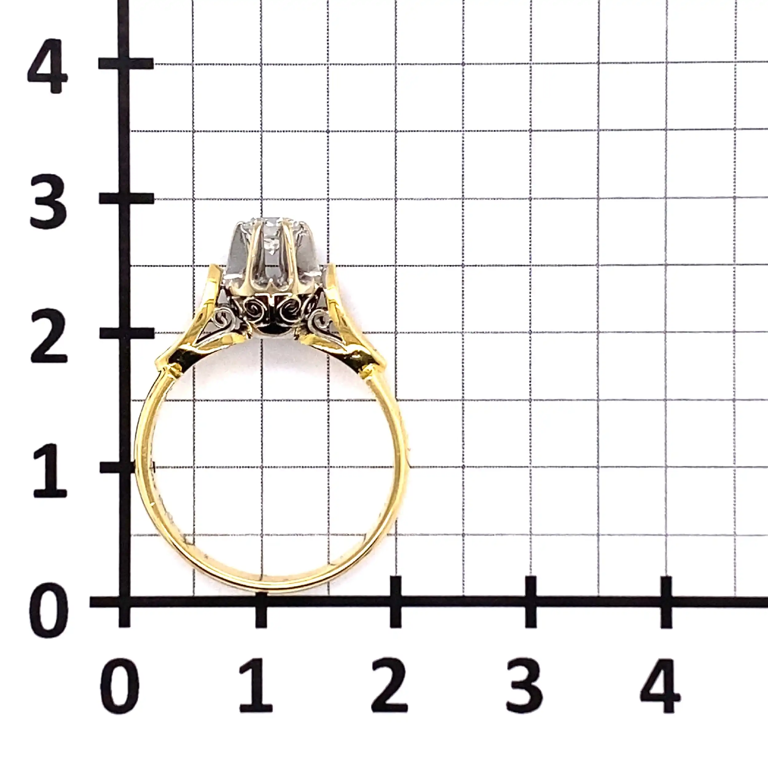 Ring Bicolor mit Brillant Ring Bicolor mit Brillant