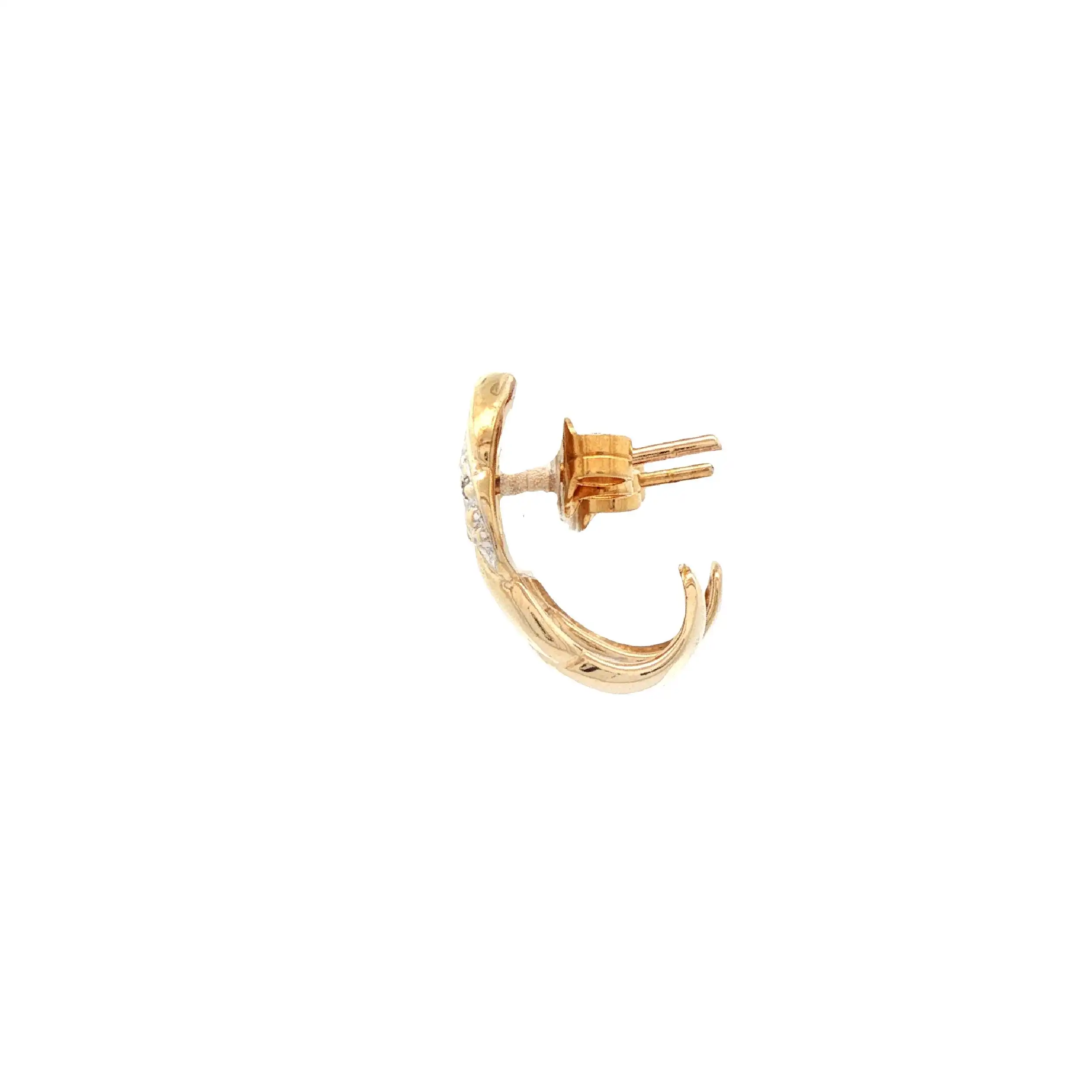 Ohrstecker Gelbgold mit Diamanten