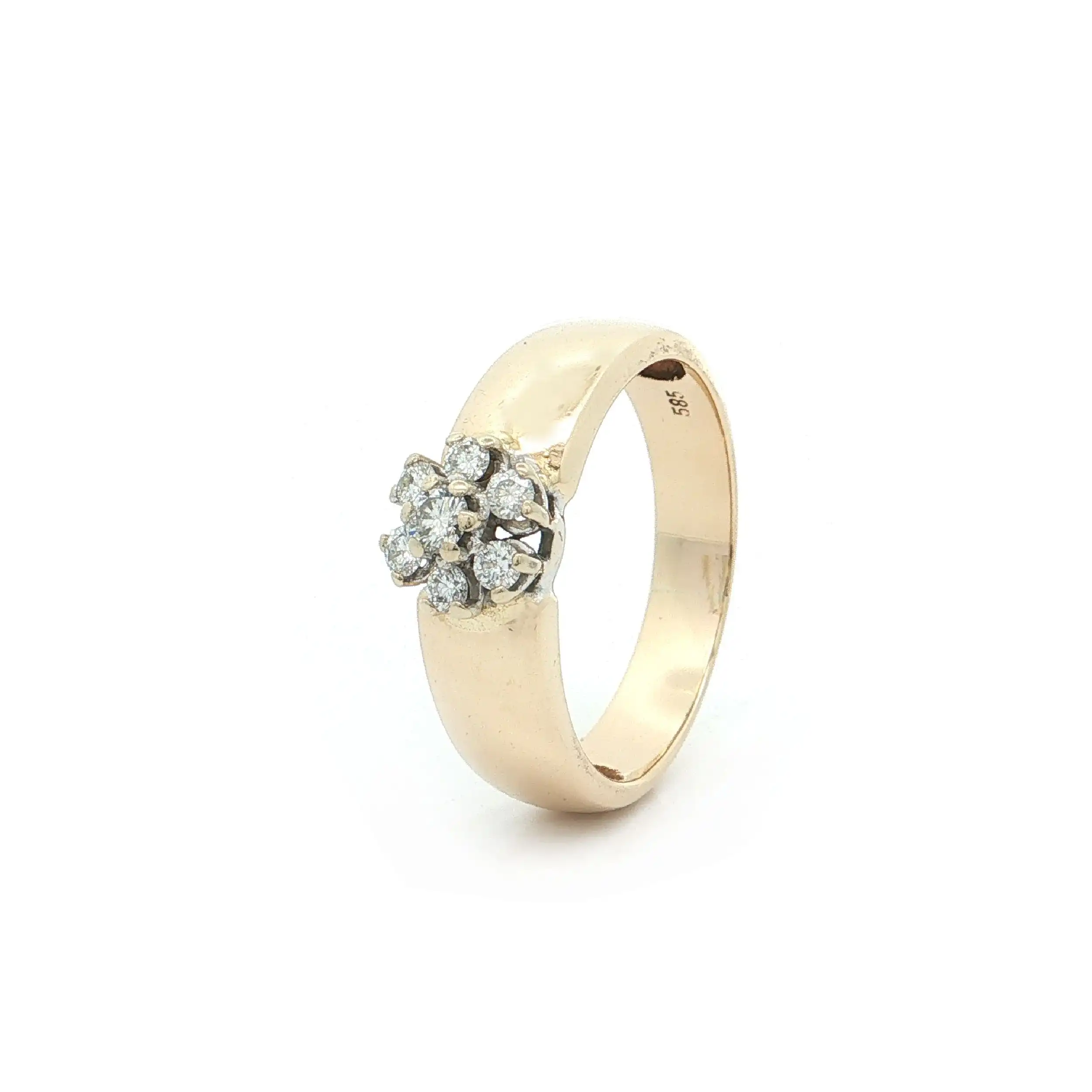 Ring Bicolor mit Brillanten