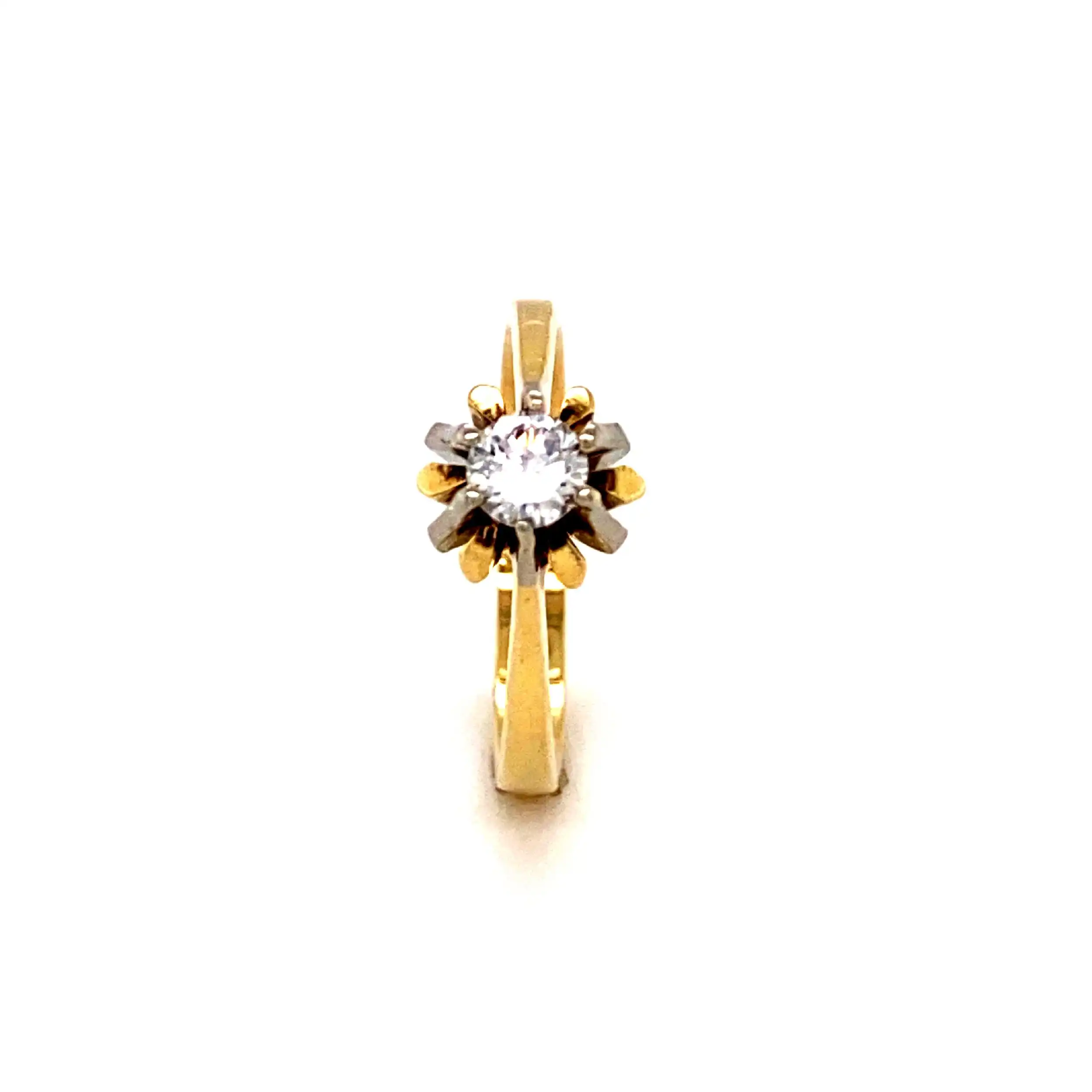 Ring Bicolor mit Brillant Ring Bicolor mit Brillant