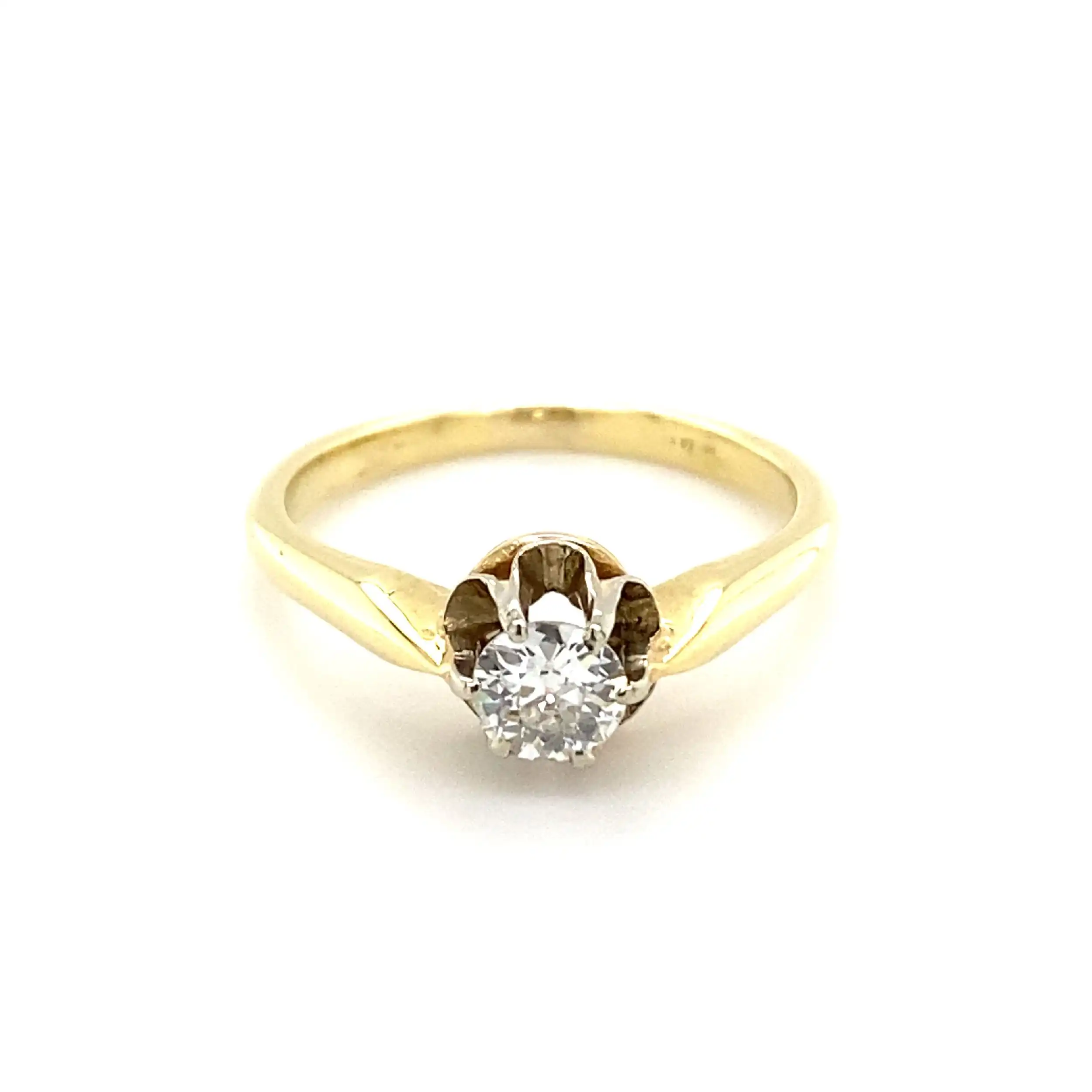 Ring Bicolor mit Altschliff Brillant Ring Bicolor mit Altschliff Brillant