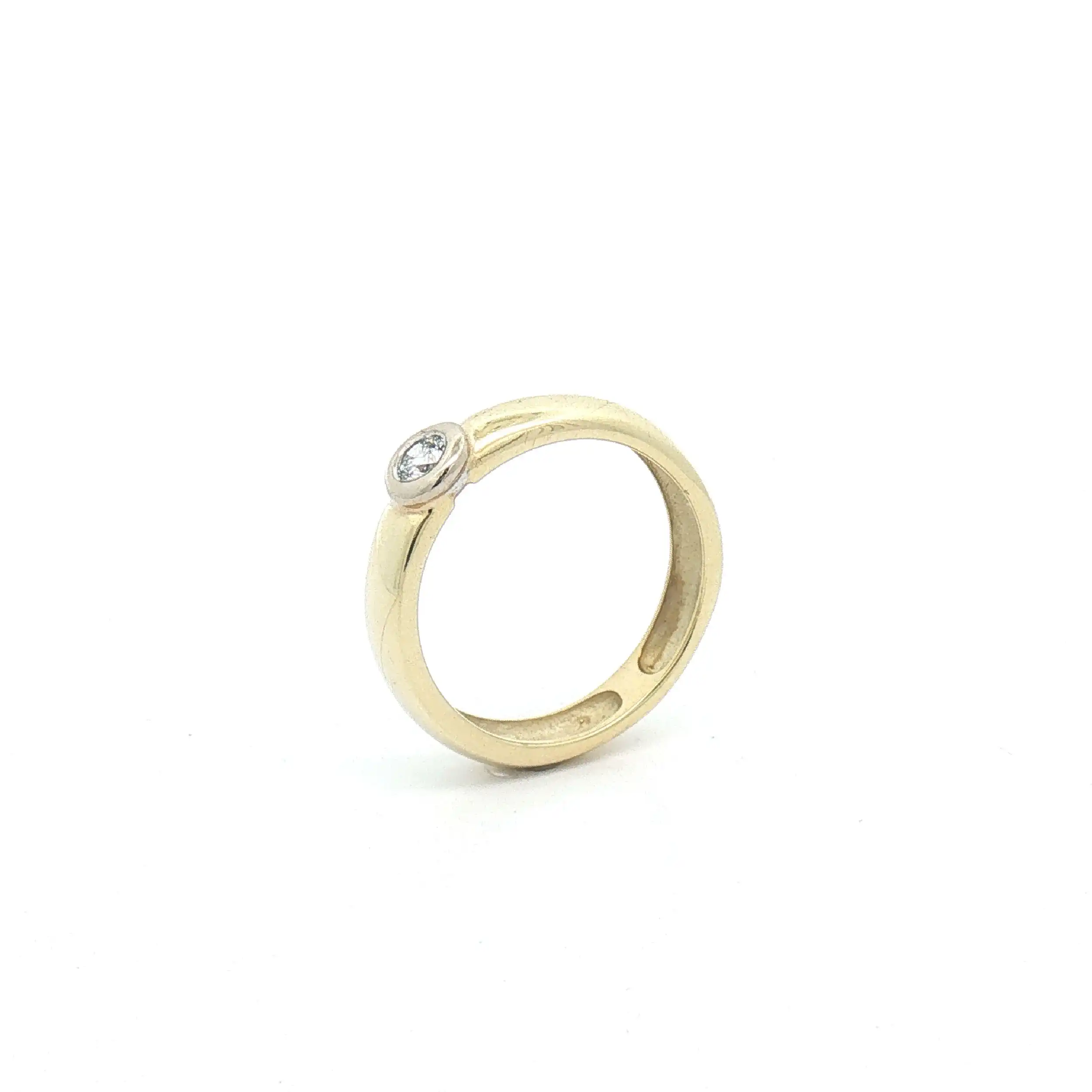 Ring Bicolor mit Brillant