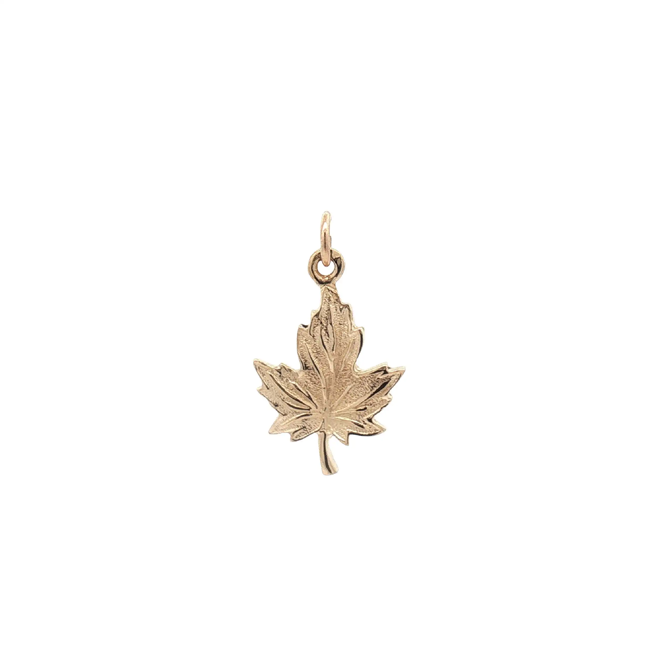 Anhänger Gelbgold Ahornblatt