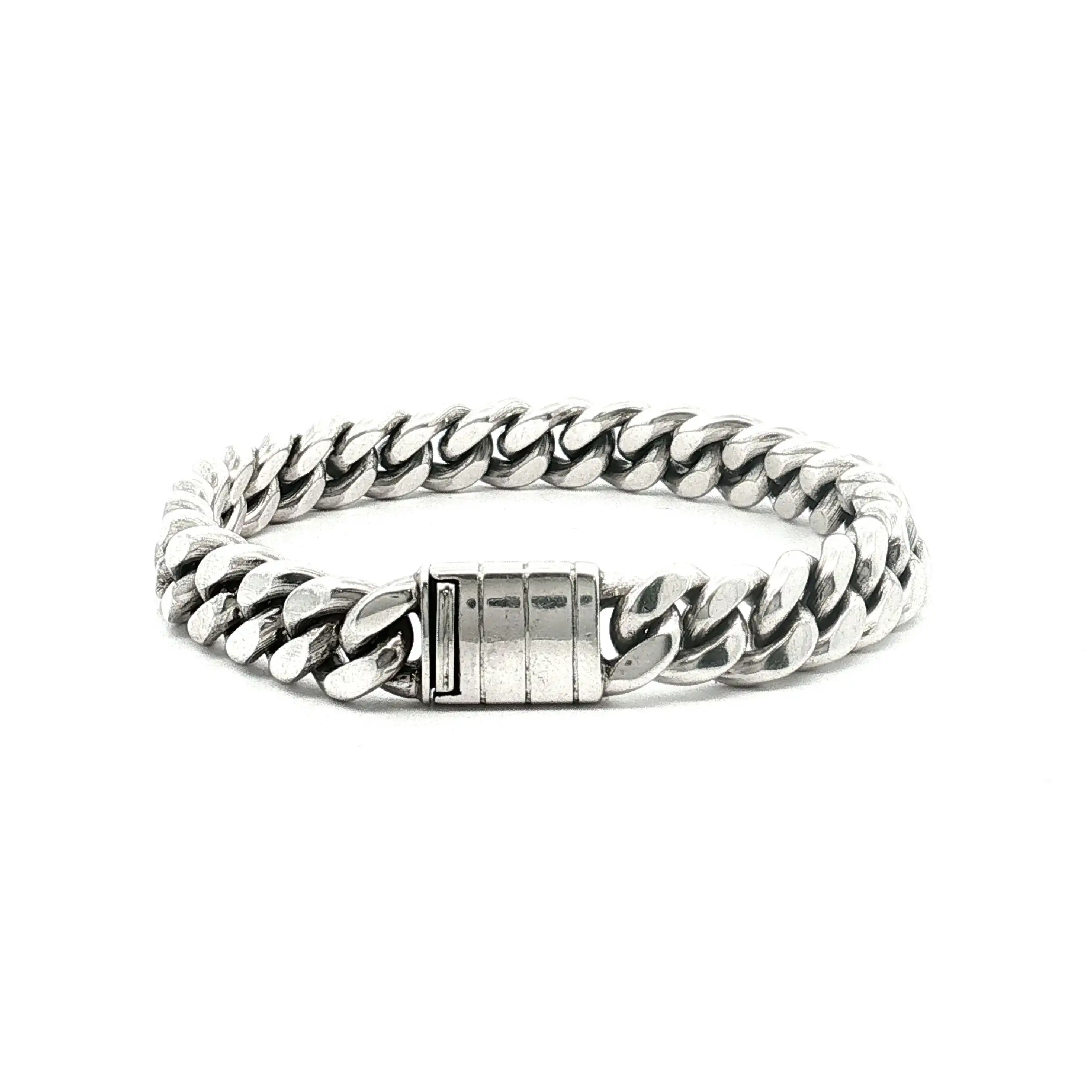 Panzerarmband Silber