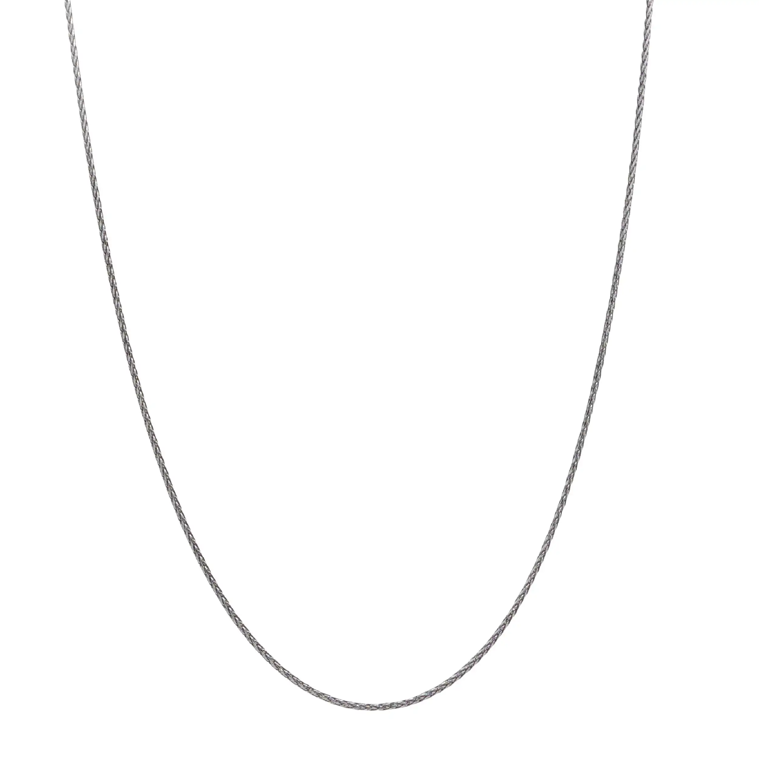 Zopfkette Weißgold Zopfkette Weißgold