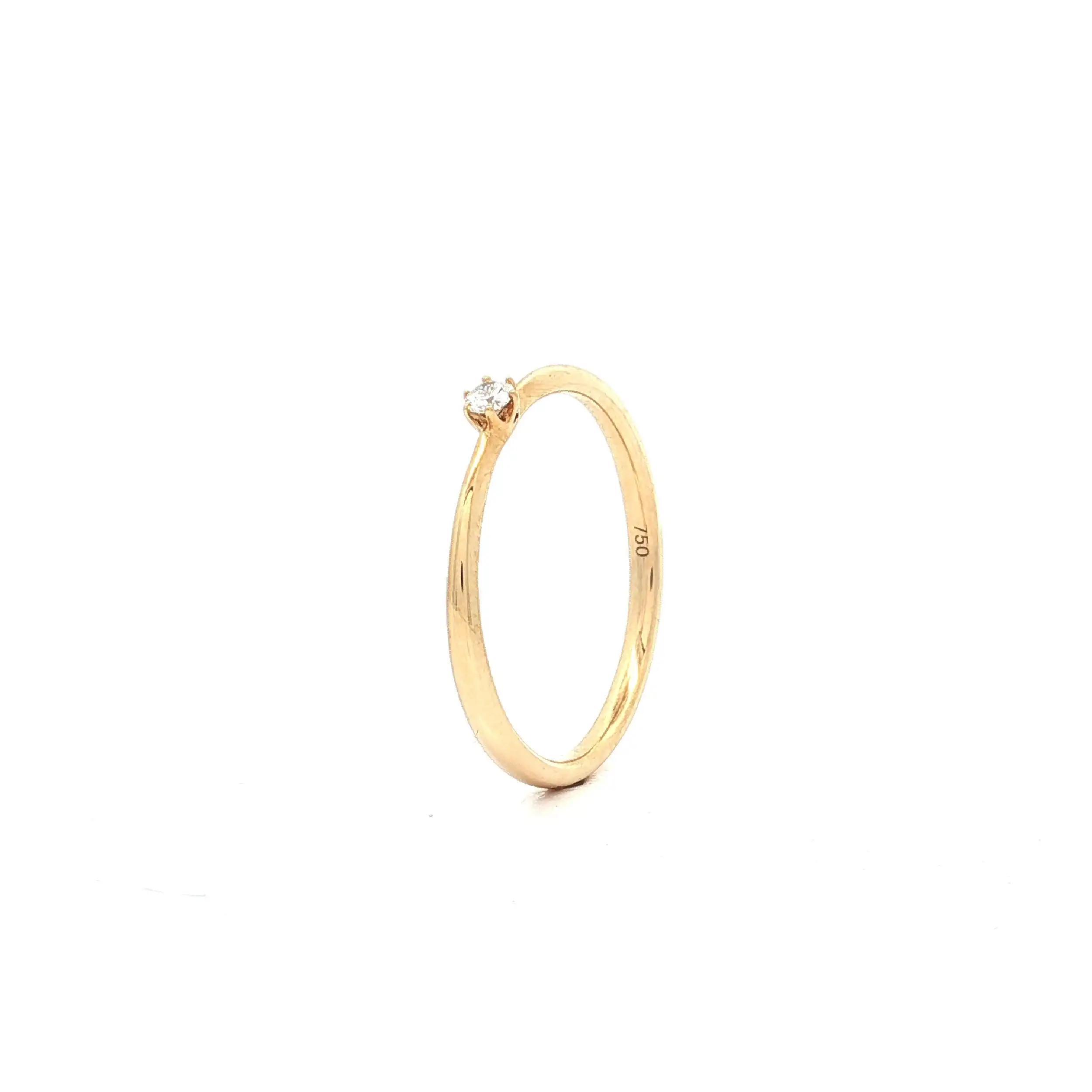 Solitärring Gelbgold mit Brillant Solitärring Gelbgold mit Brillant