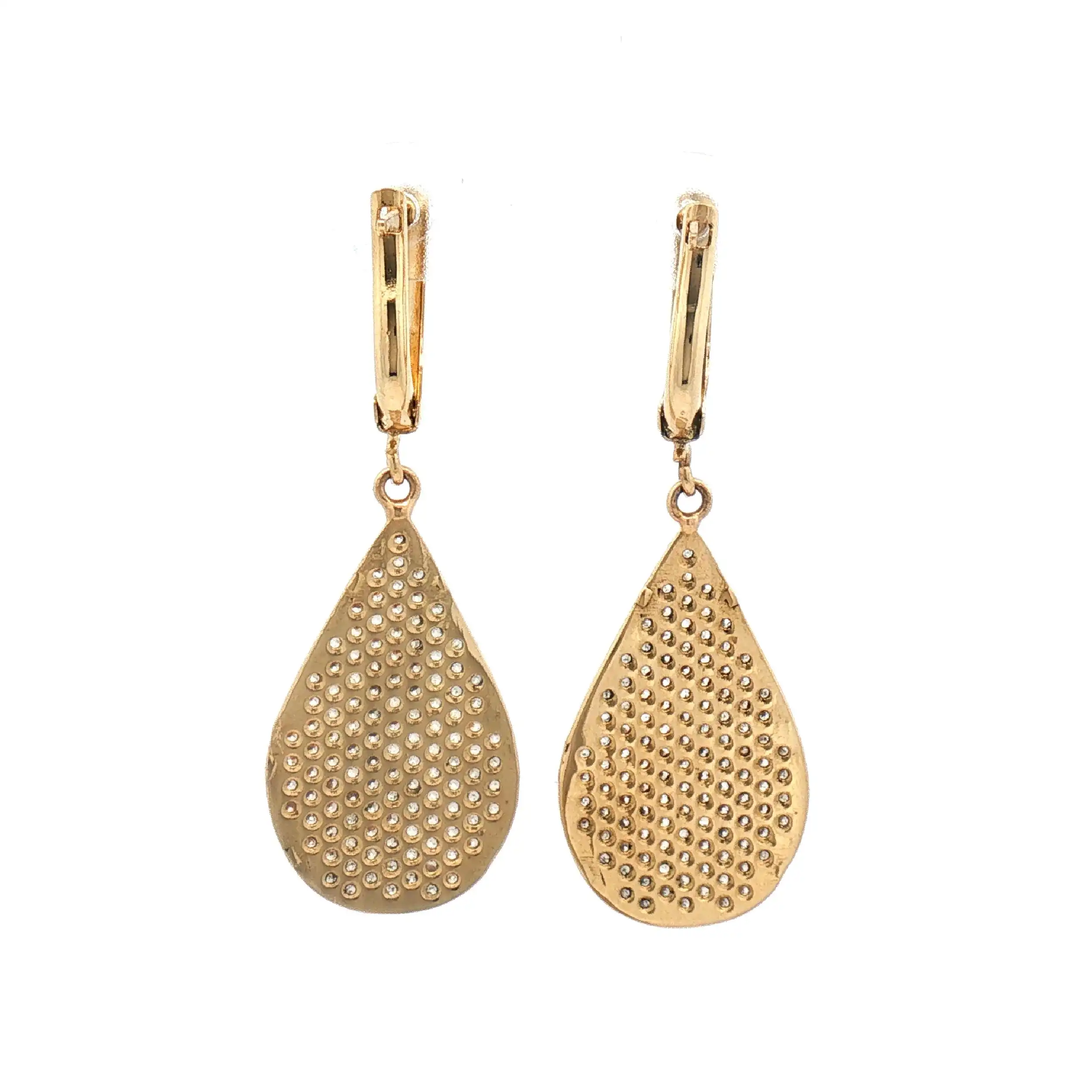 Ohrhänger Gelbgold mit Zirkonia Ohrhänger Gelbgold mit Zirkonia