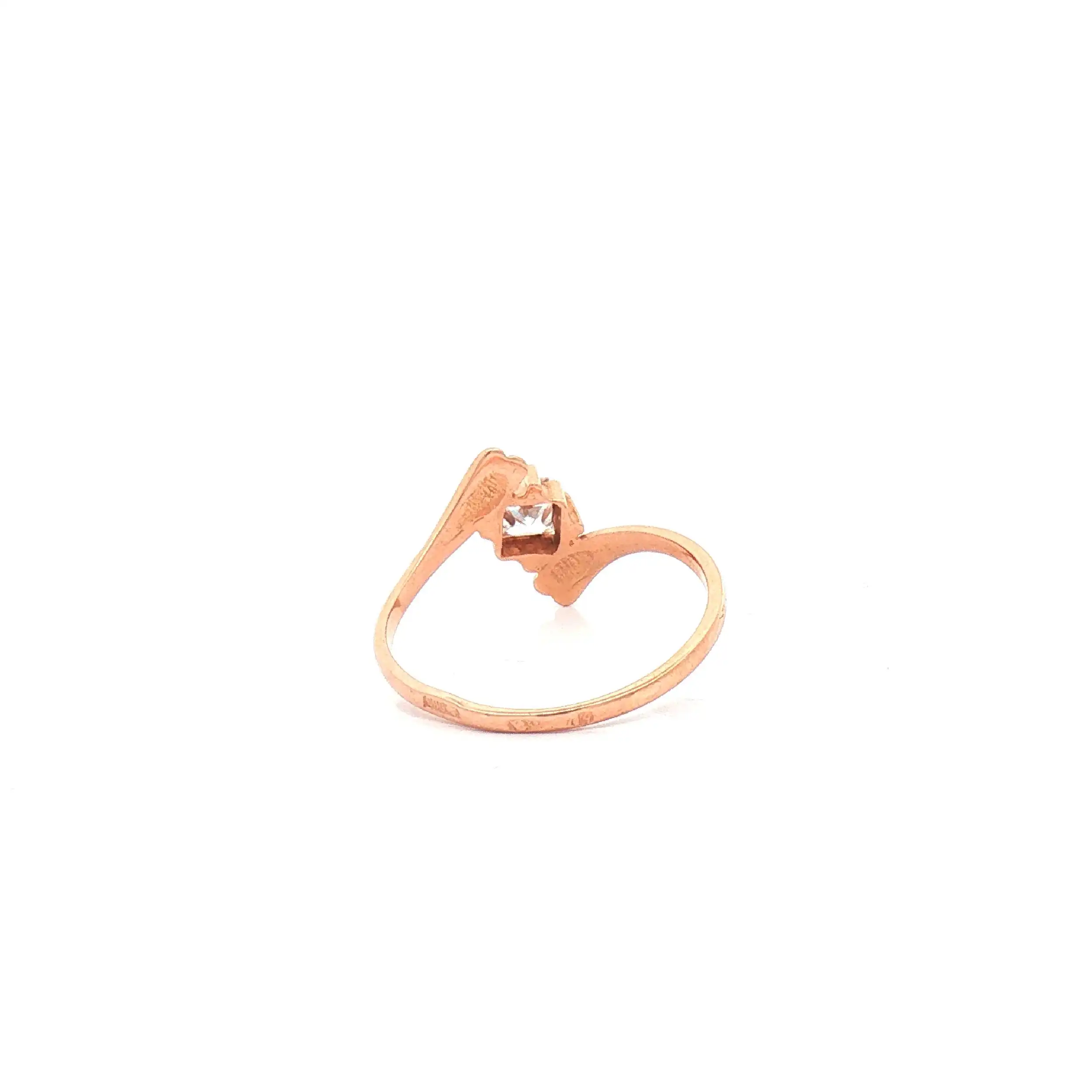 Ring Rotgold mit Zirkonia