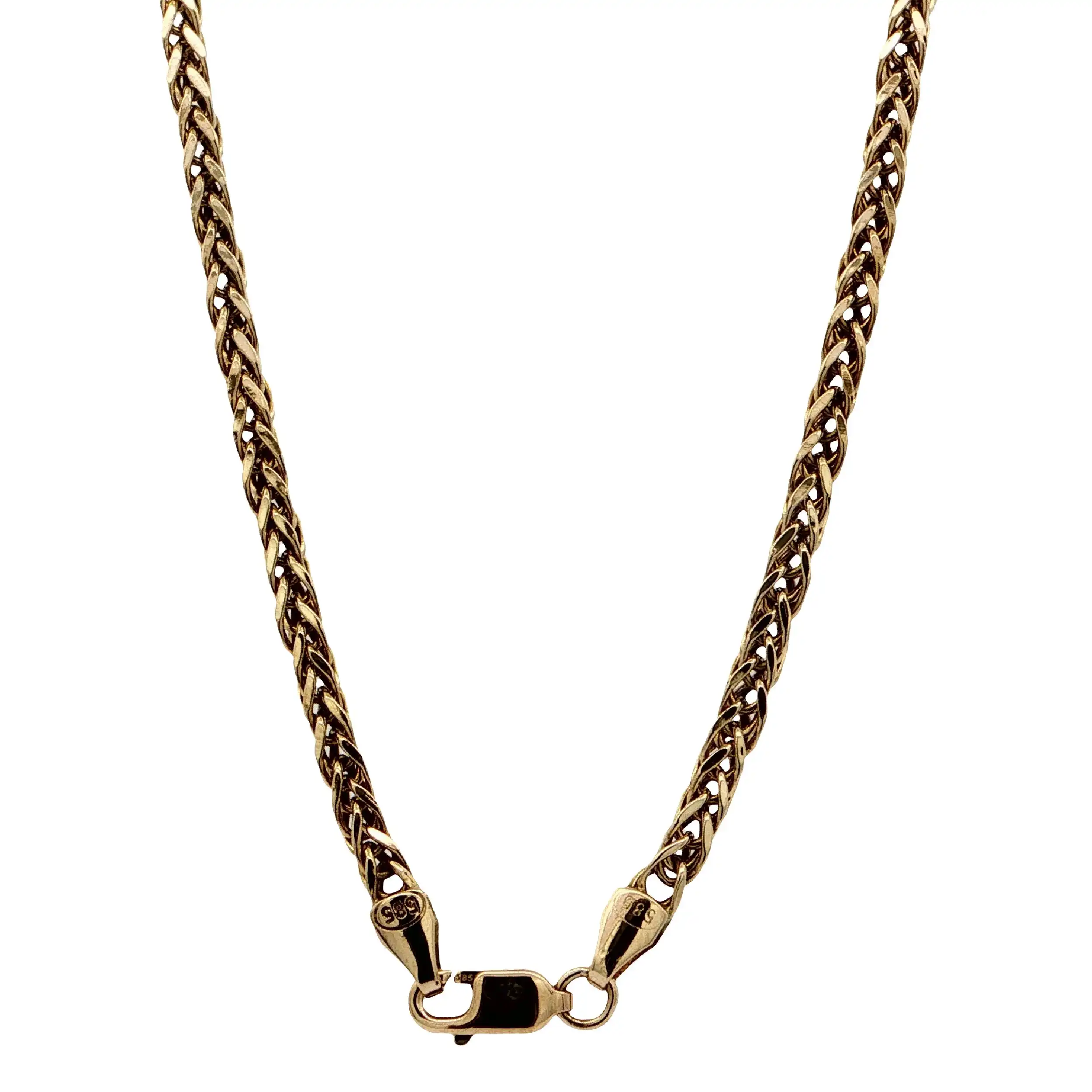 Zopfkette Gelbgold