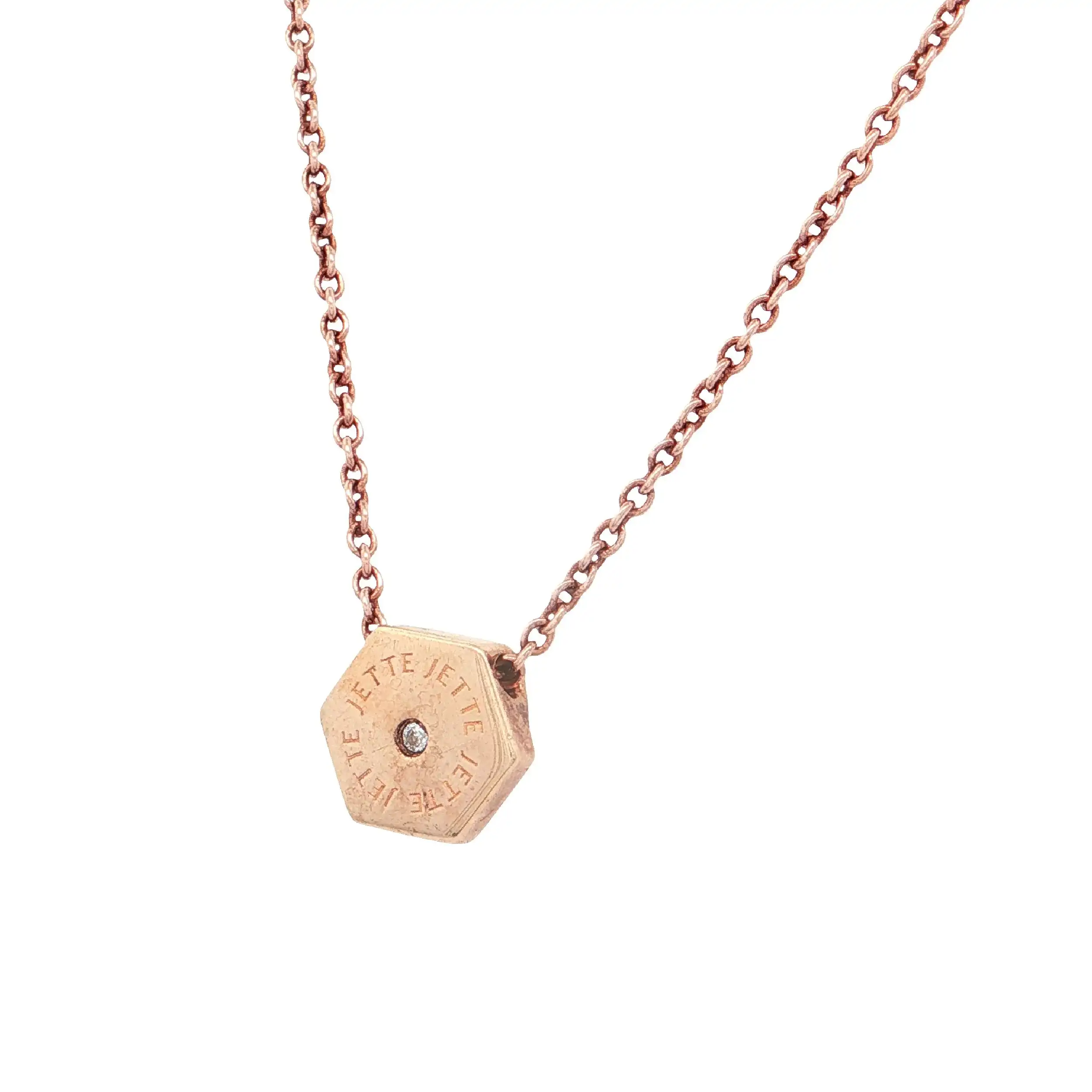 Kette mit Anhänger Silber Rosévergoldet "JETTE Kette mit Anhänger Silber Rosévergoldet "JETTE