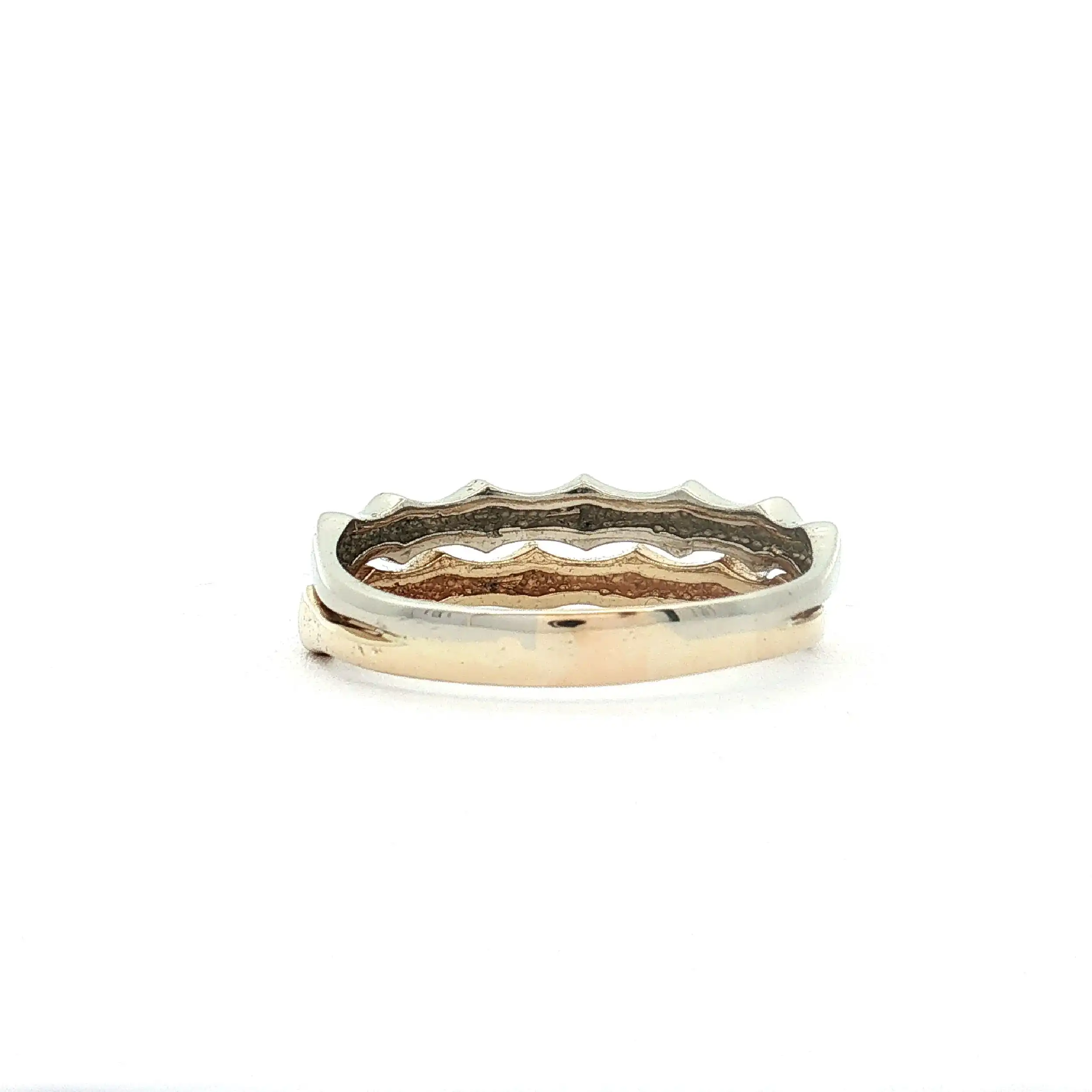 Ring Bicolor im Bambus Design