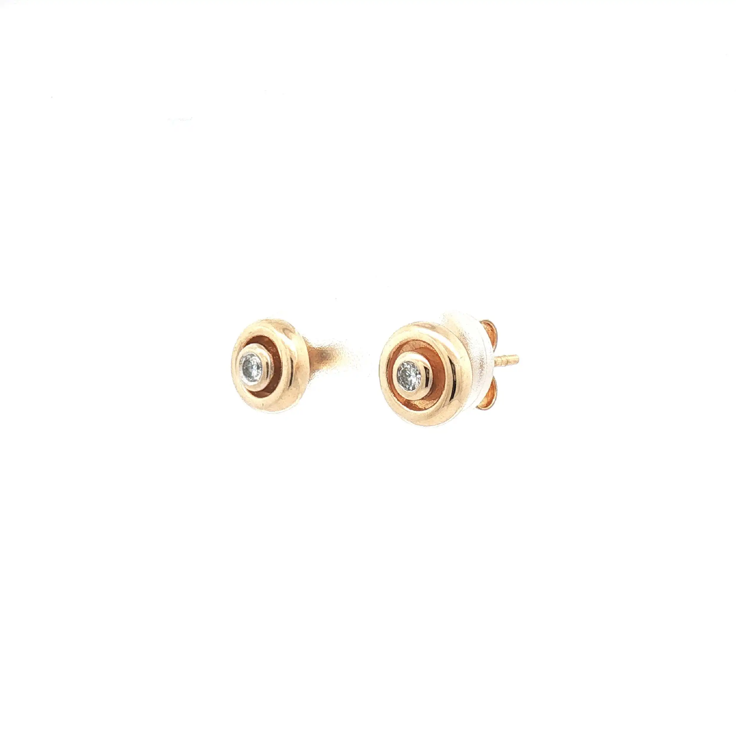 Ohrstecker Gelbgold mit Brillant Ohrstecker Gelbgold mit Brillant