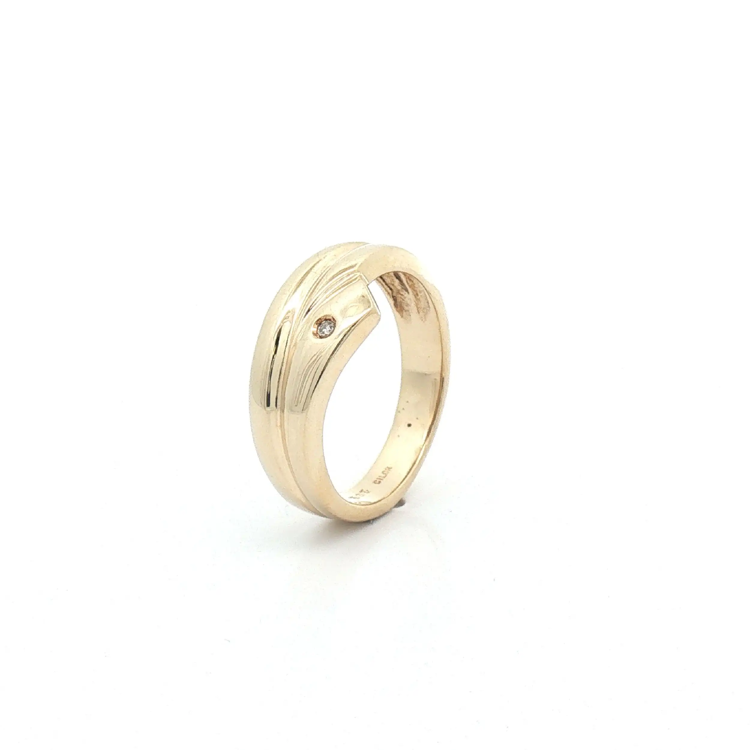 Ring Gelbgold mit Diamant