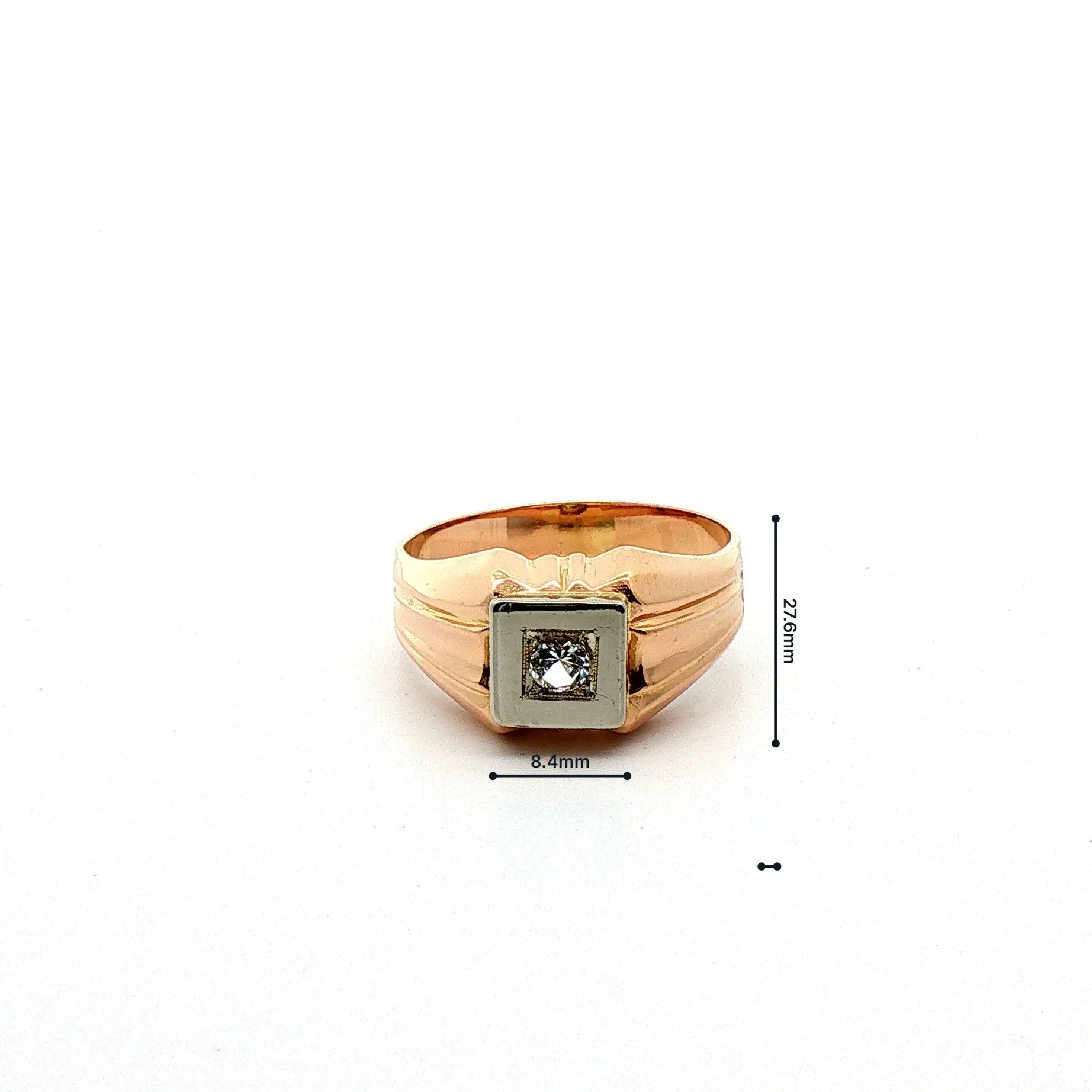 Ring Bicolor mit Zirkonia