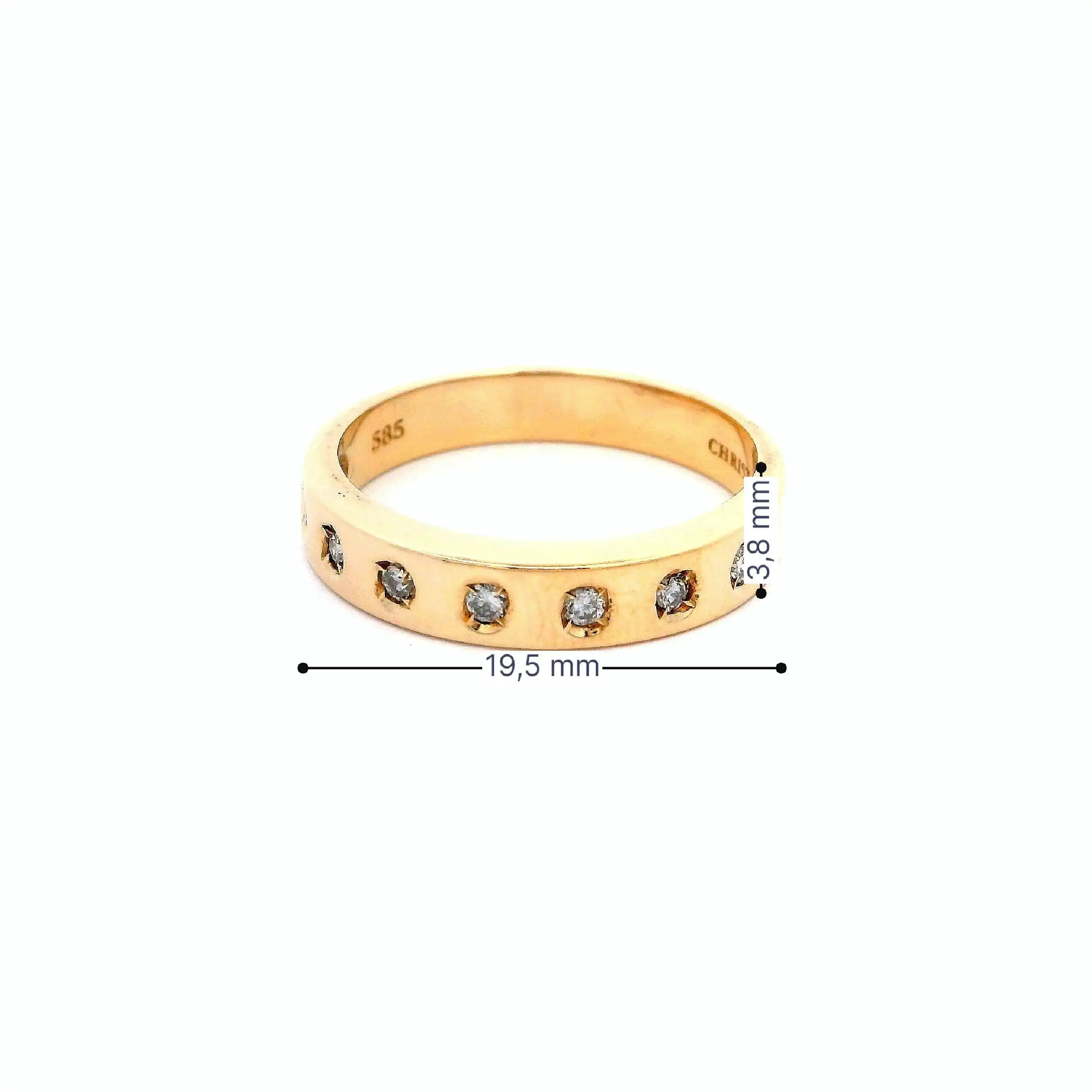 Ring Gelbgold Christ mit Brillanten Ring Gelbgold Christ mit Brillanten