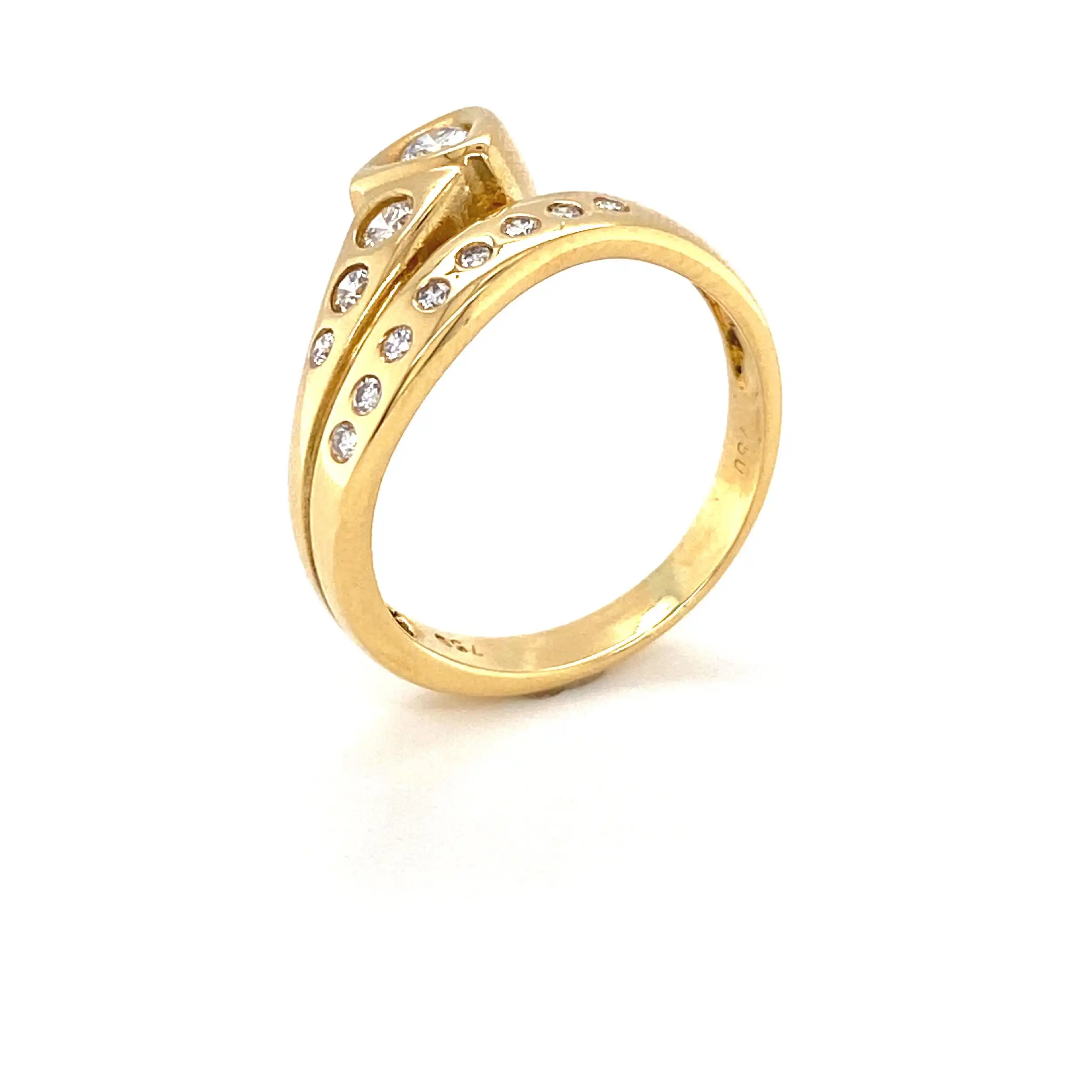 Ring Gelbgold mit Brillanten Ring Gelbgold mit Brillanten