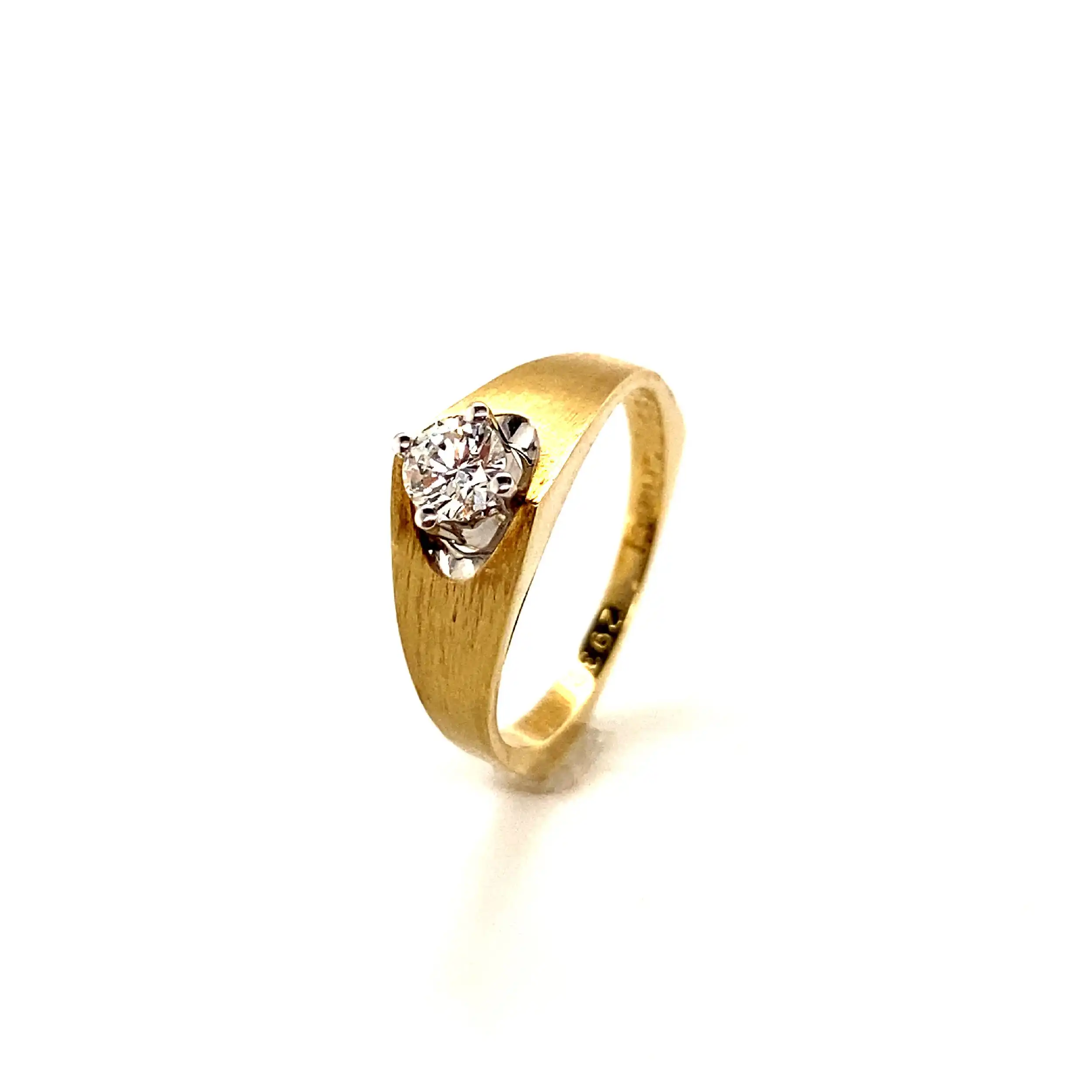 Ring Bicolor mit Brillant