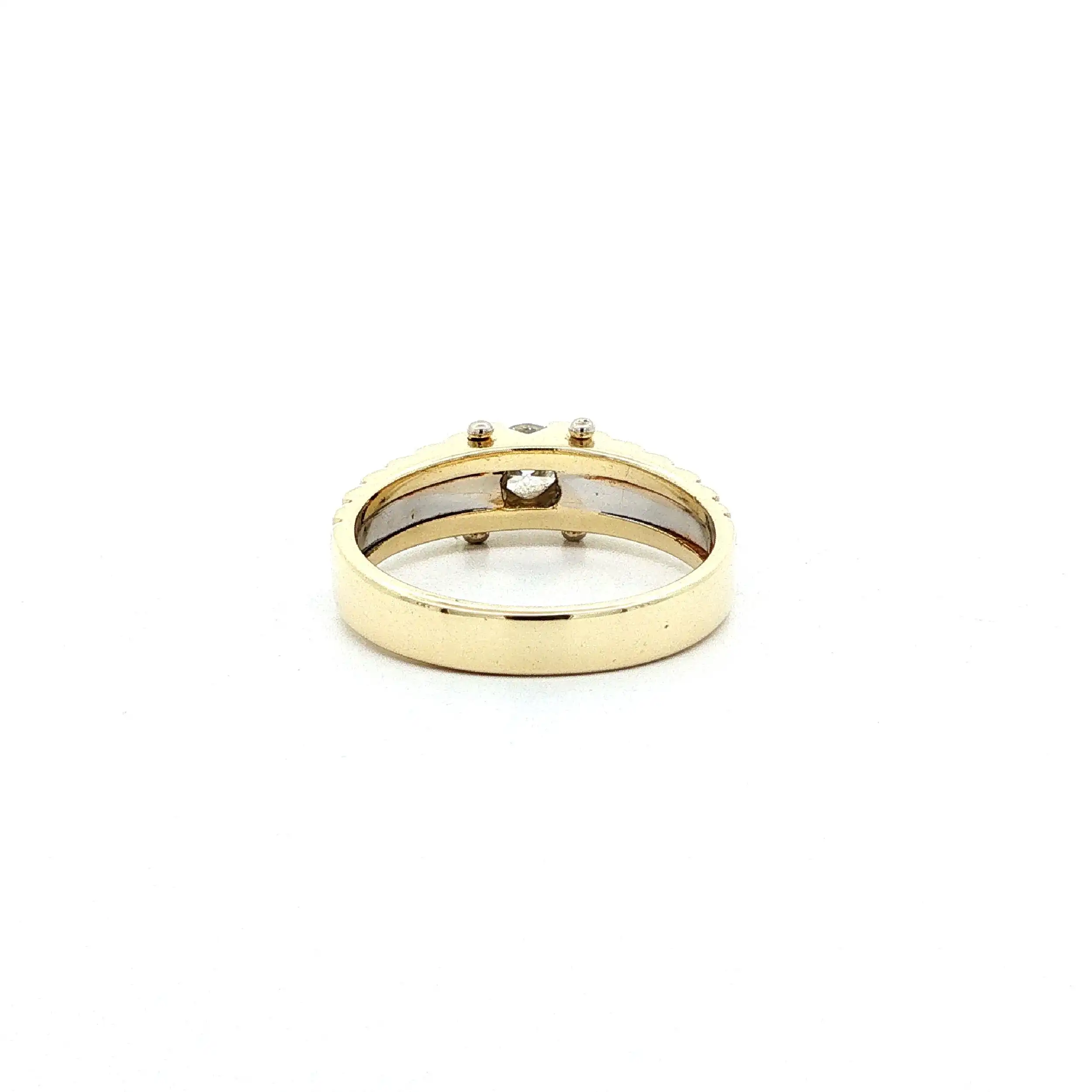 Ring Bicolor mit Brillant