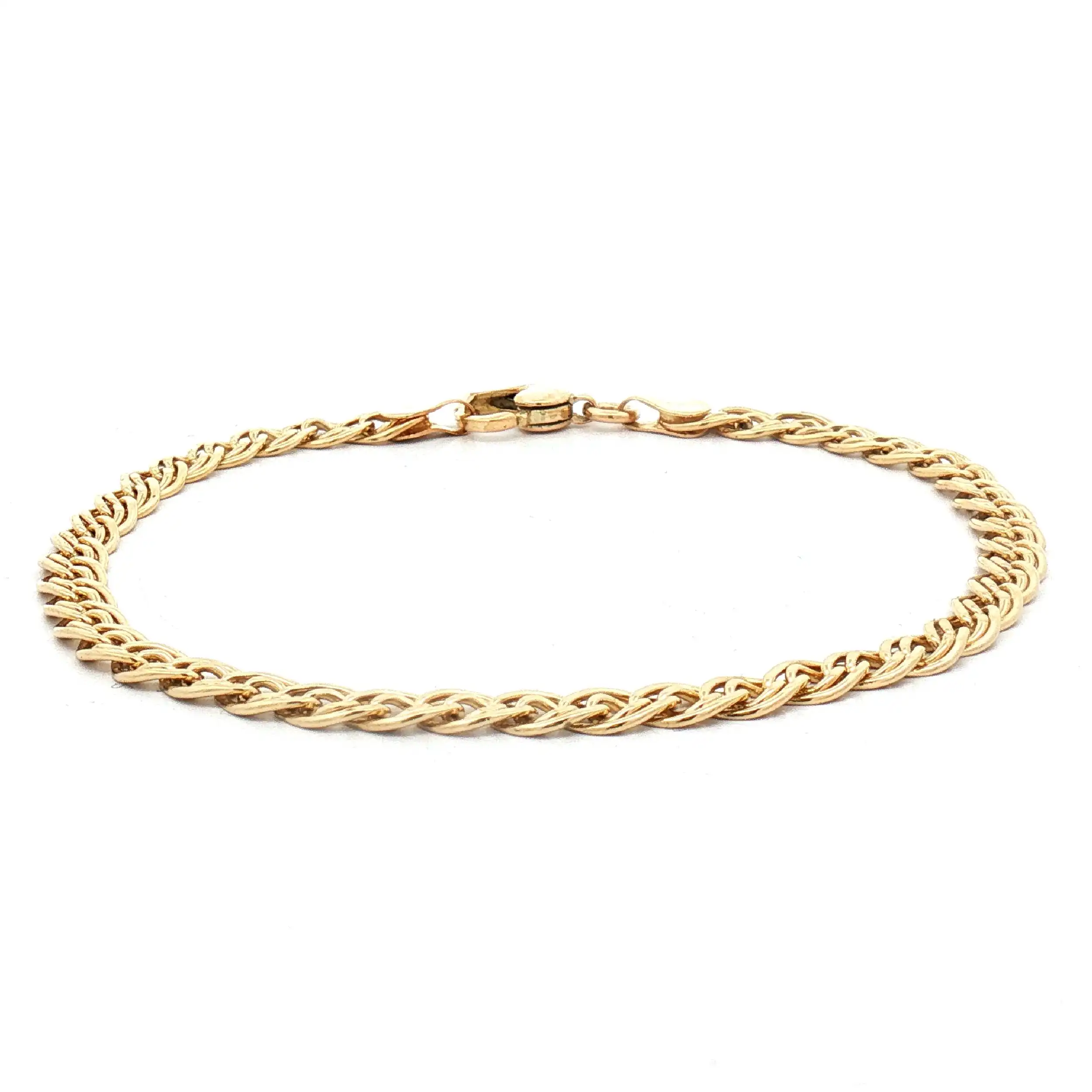 Doppelpanzerarmband Gelbgold