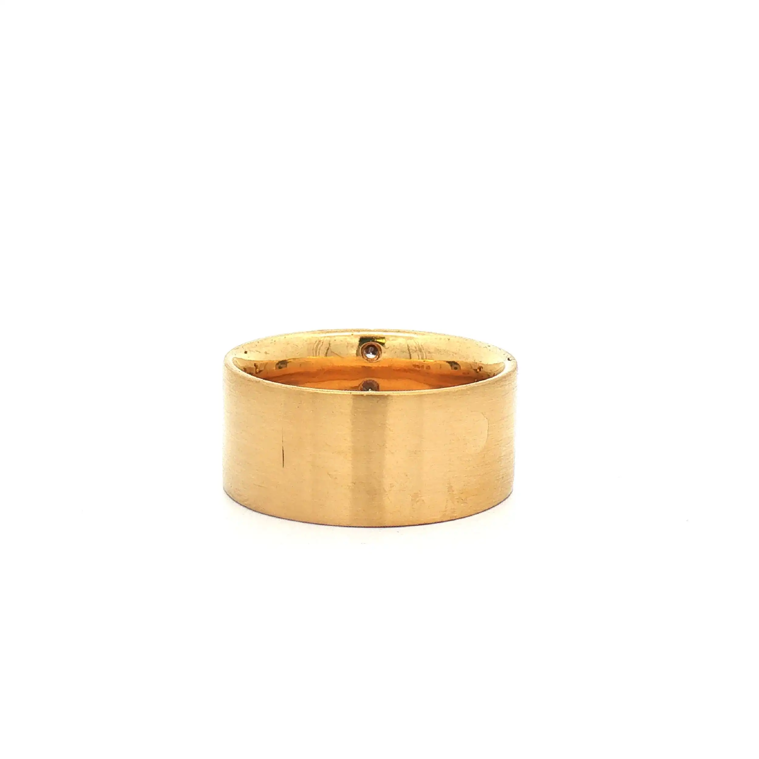 Trauring Gelbgold mit Brillanten