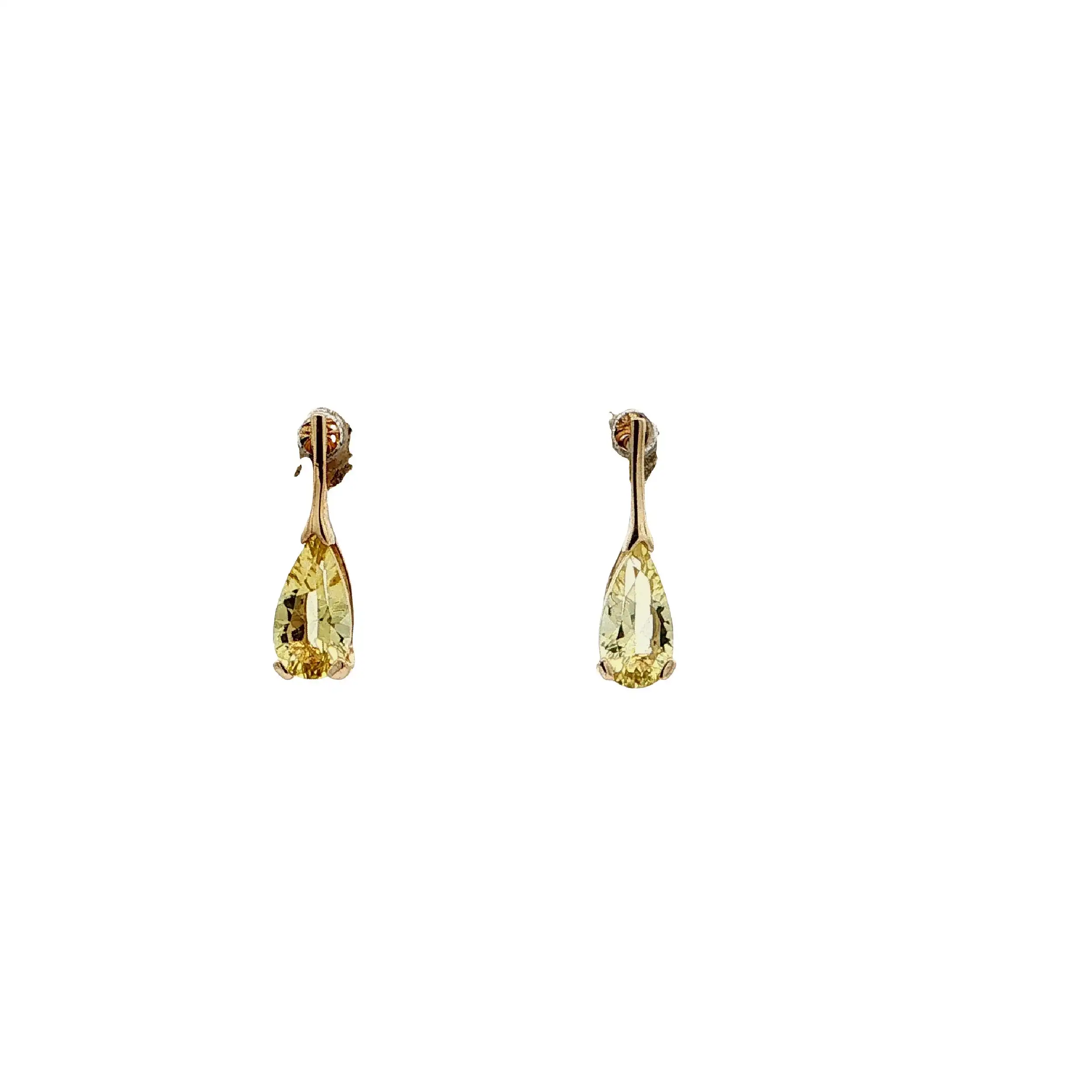Ohrstecker Gelbgold JLO mit Citrin Ohrstecker Gelbgold JLO mit Citrin