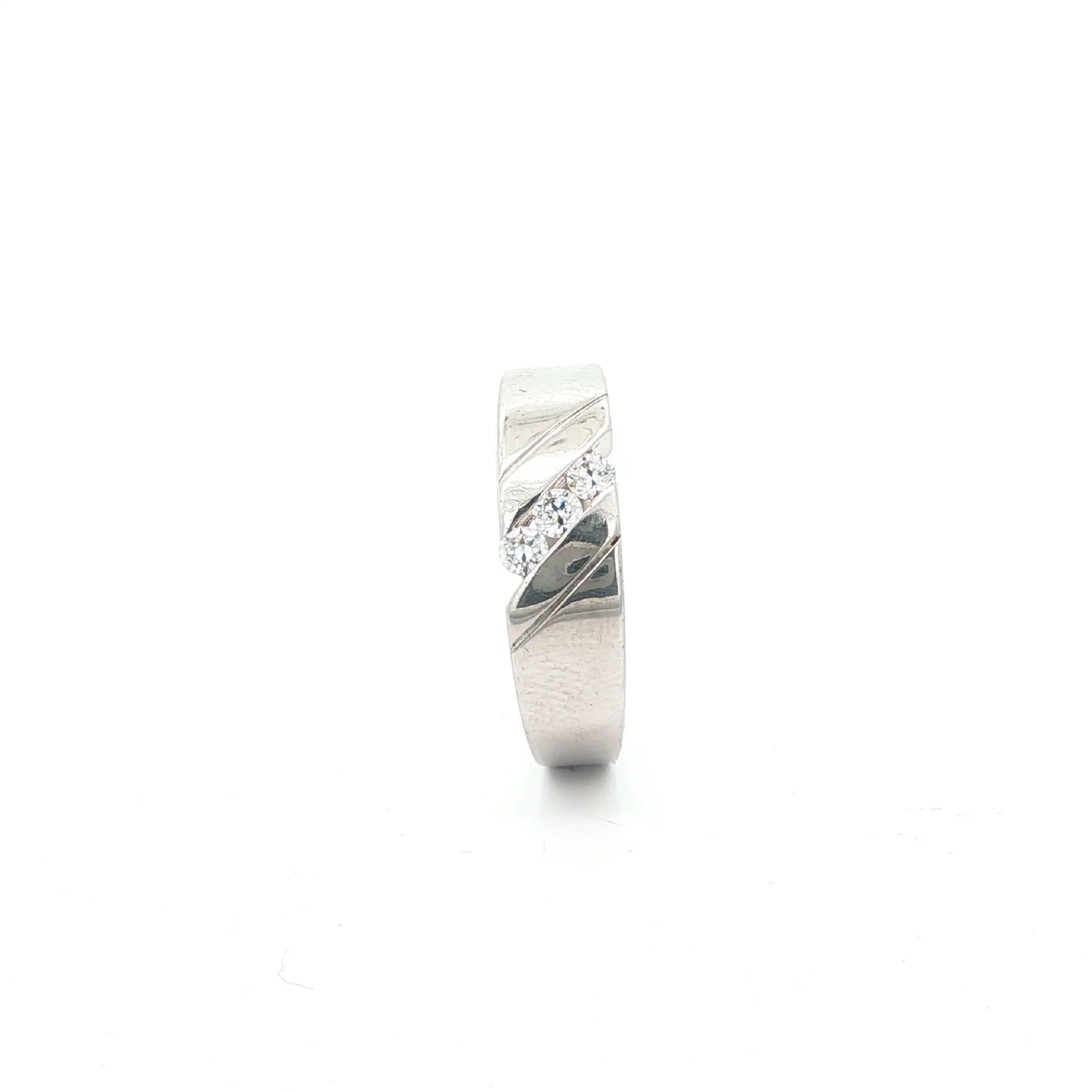 Ring Weißgold mit Zirkonia Ring Weißgold mit Zirkonia