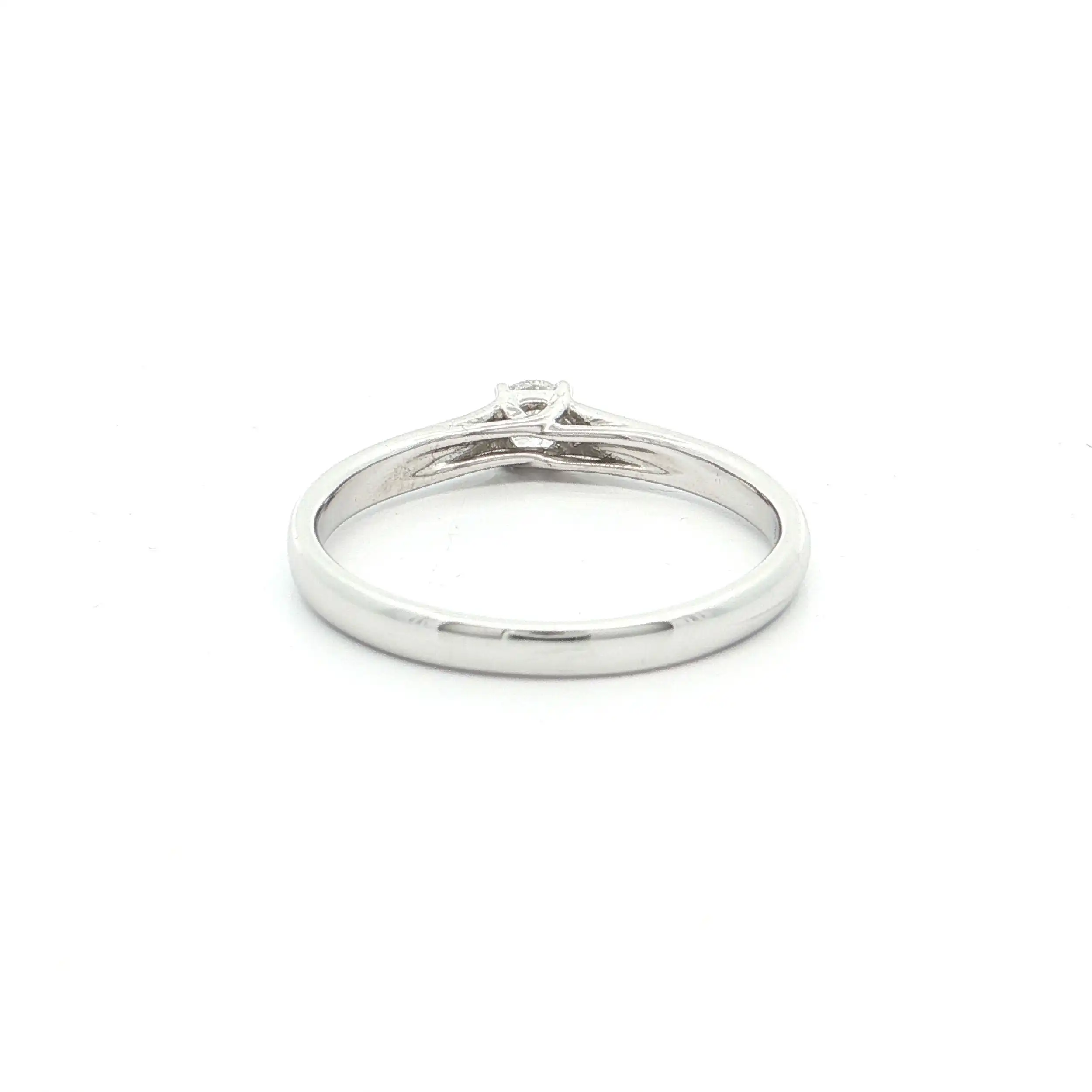Solitärring Weißgold mit Brillant 0,20ct