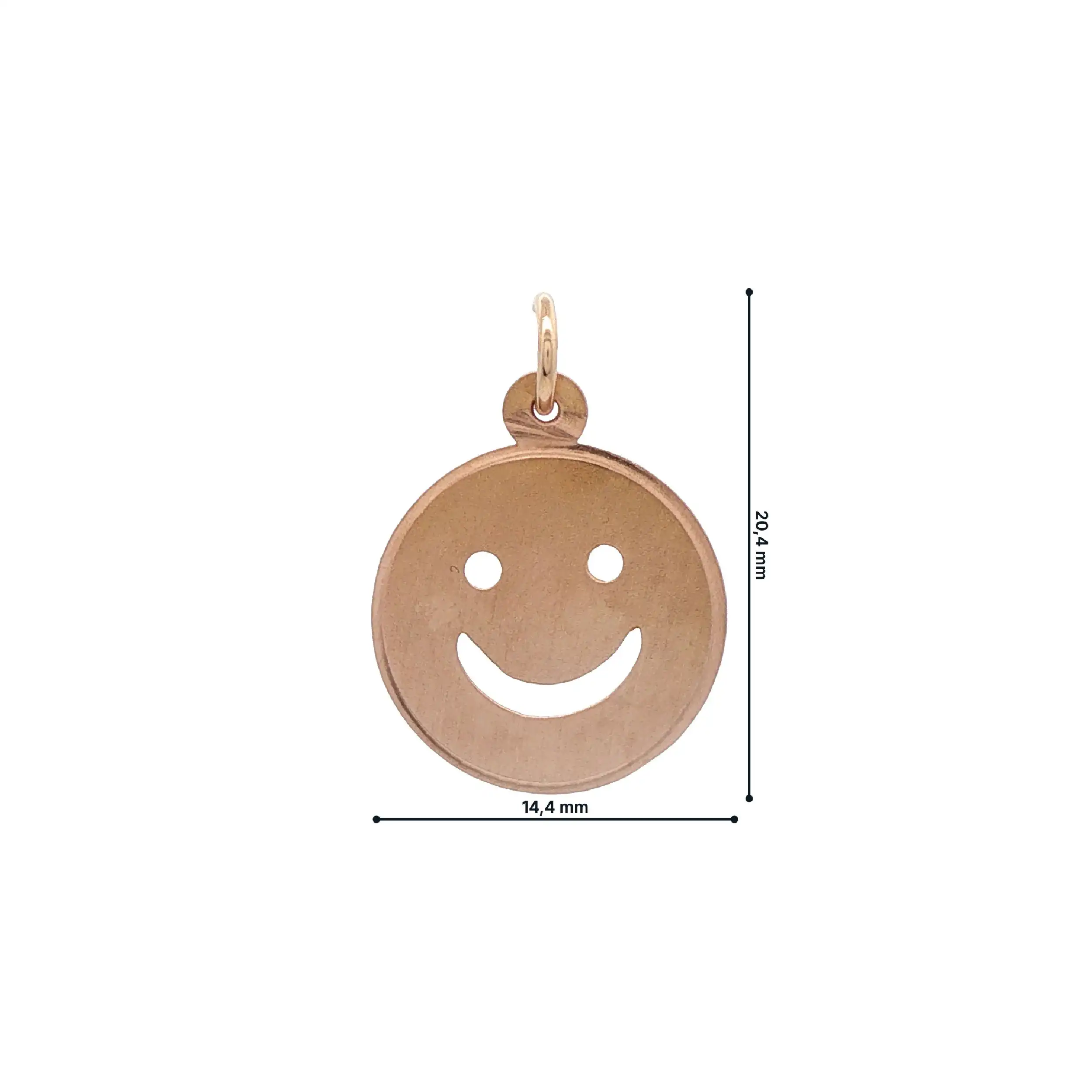 Anhänger Rotgold Smiley