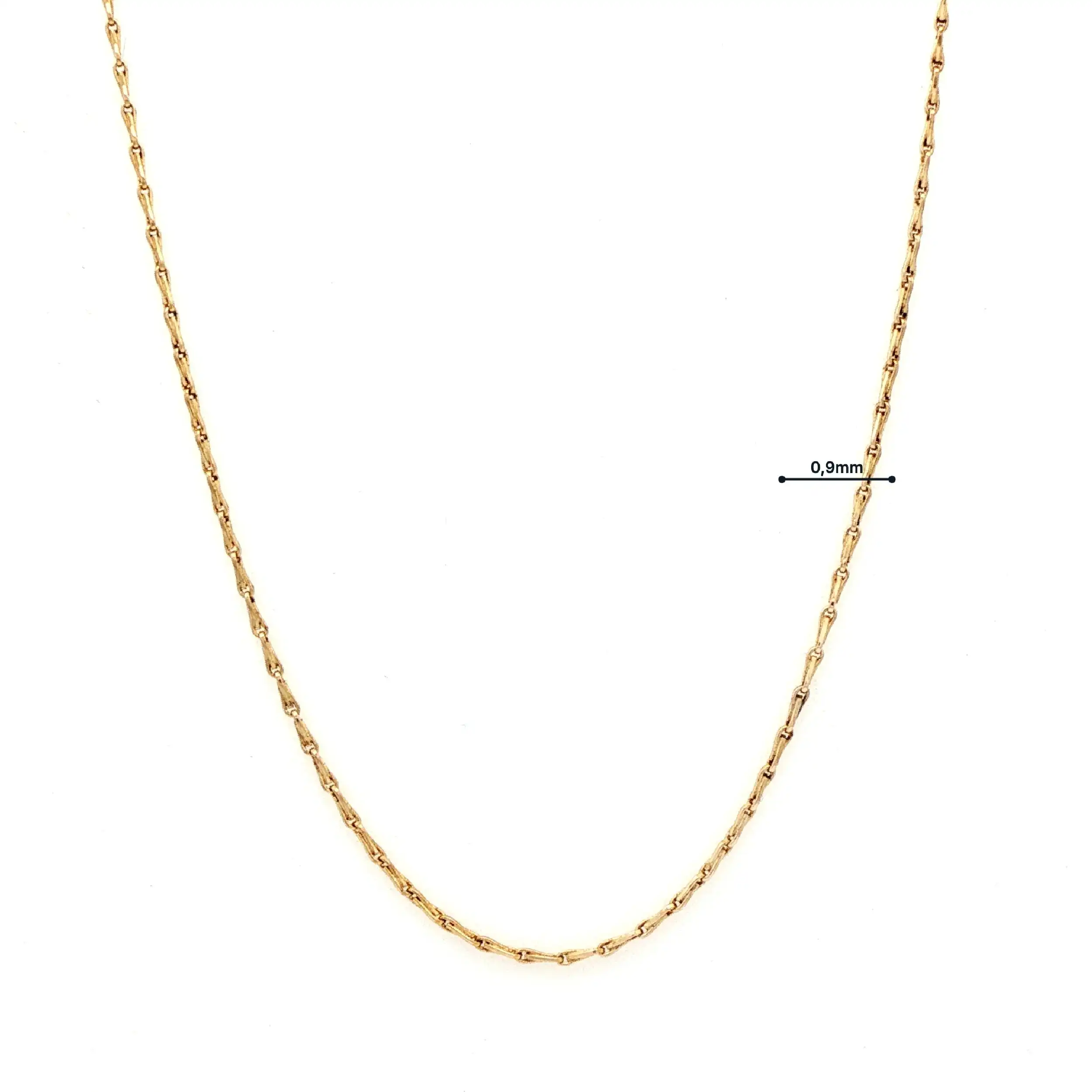 Haferkornkette Gelbgold