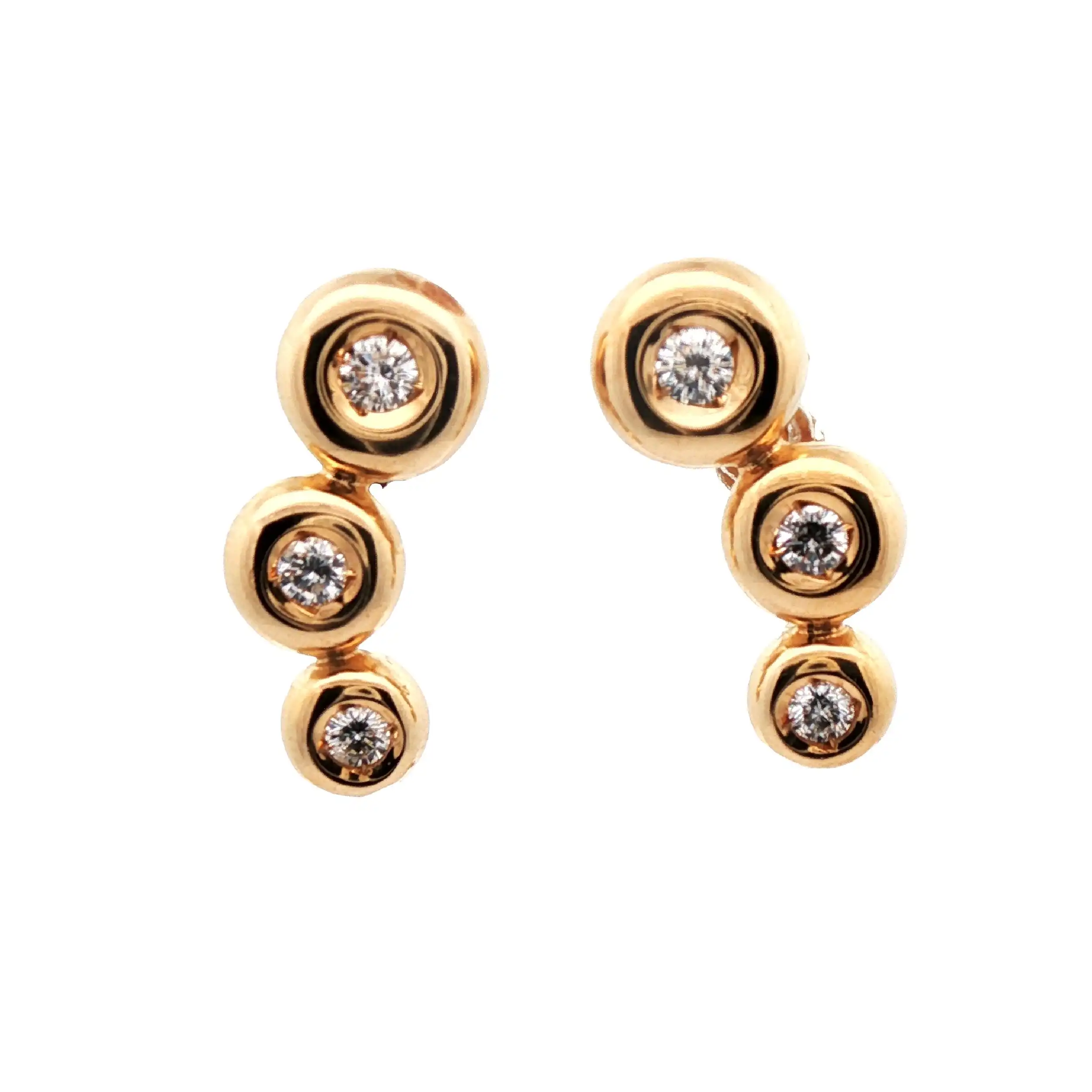 Ohrstecker Gelbgold mit Brillanten Ohrstecker Gelbgold mit Brillanten