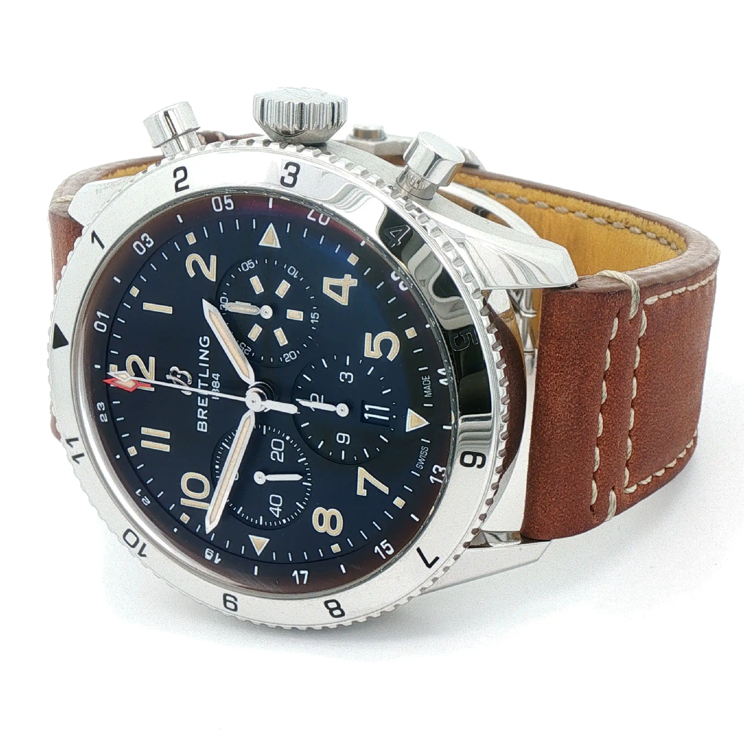 Herrenuhr Breitling Super Avi B04 Chronograph GMT 46 P-51 Mustang