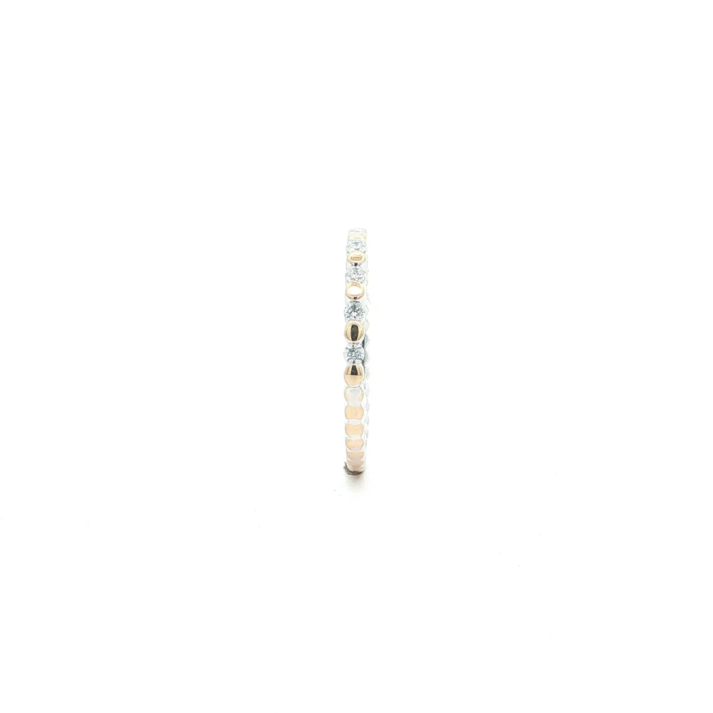 Ring Bicolor mit Brillanten 0,19ct. TW/SI