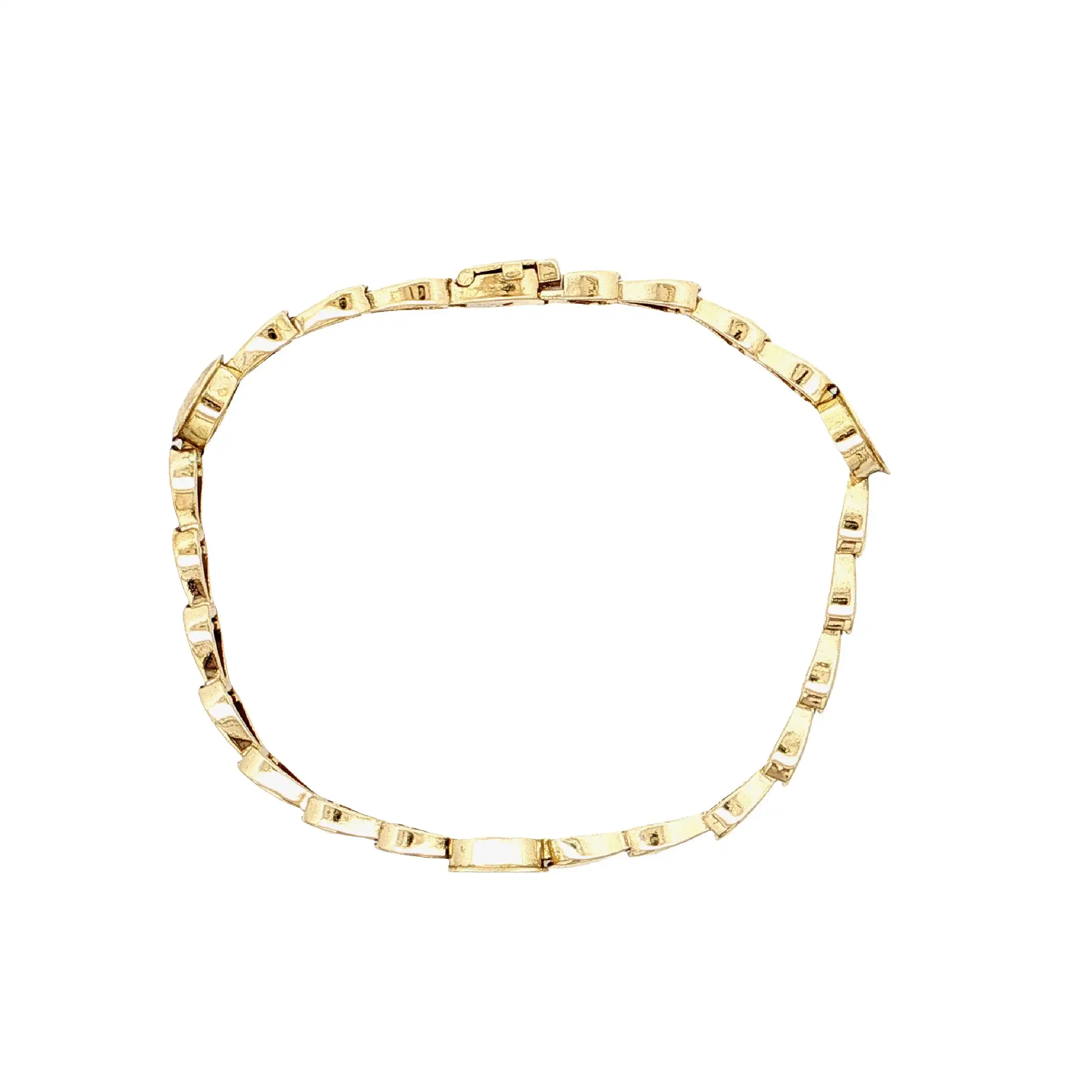 Armband Gelbgold/Platin mit Brillanten