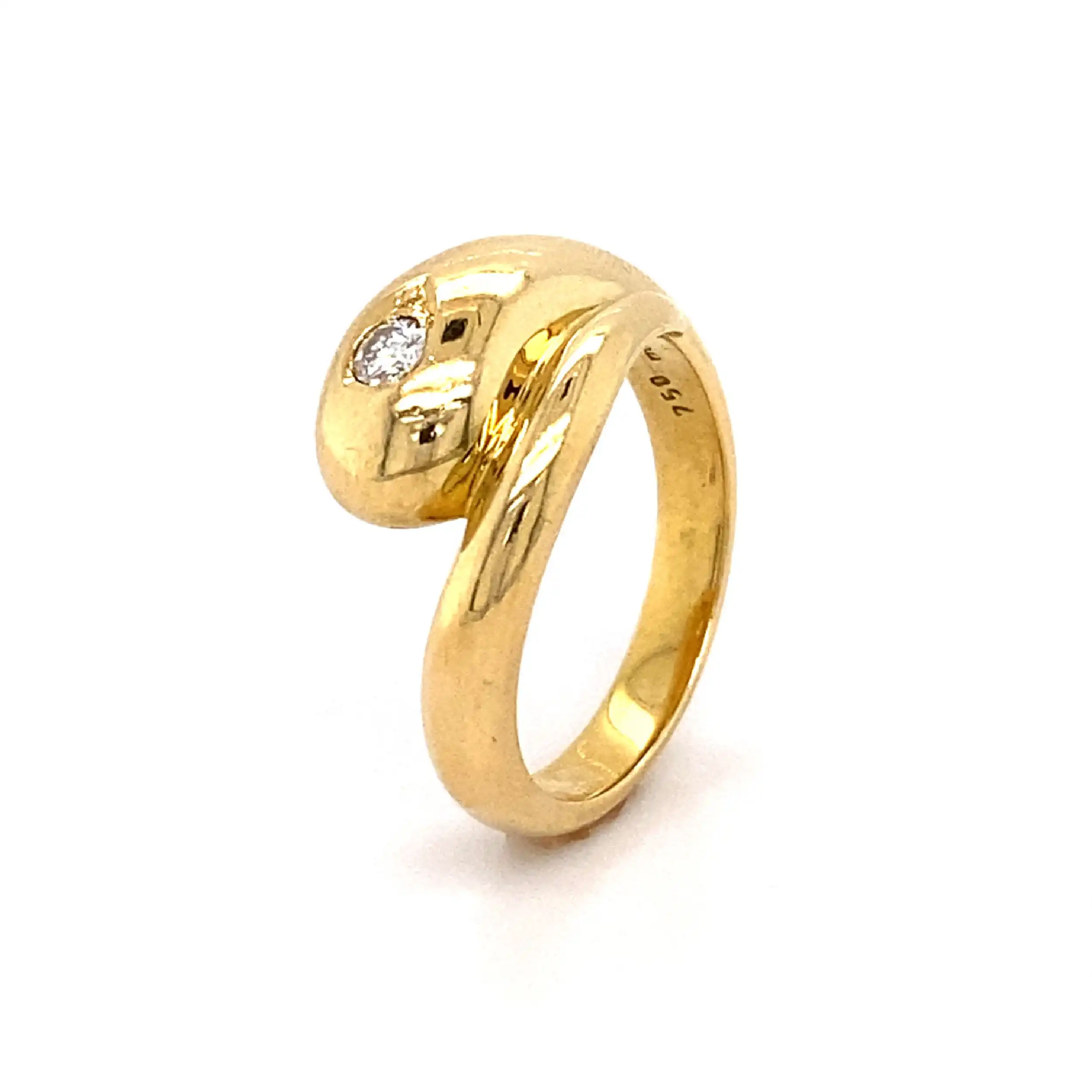 Ring Gelbgold mit Brillant Ring Gelbgold mit Brillant