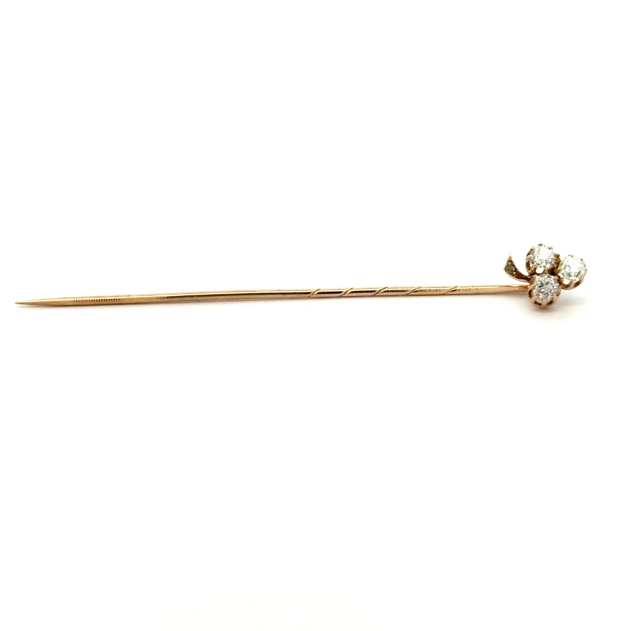 Nadel Gelbgold mit Altschliff Brillanten Nadel Gelbgold mit Altschliff Brillanten