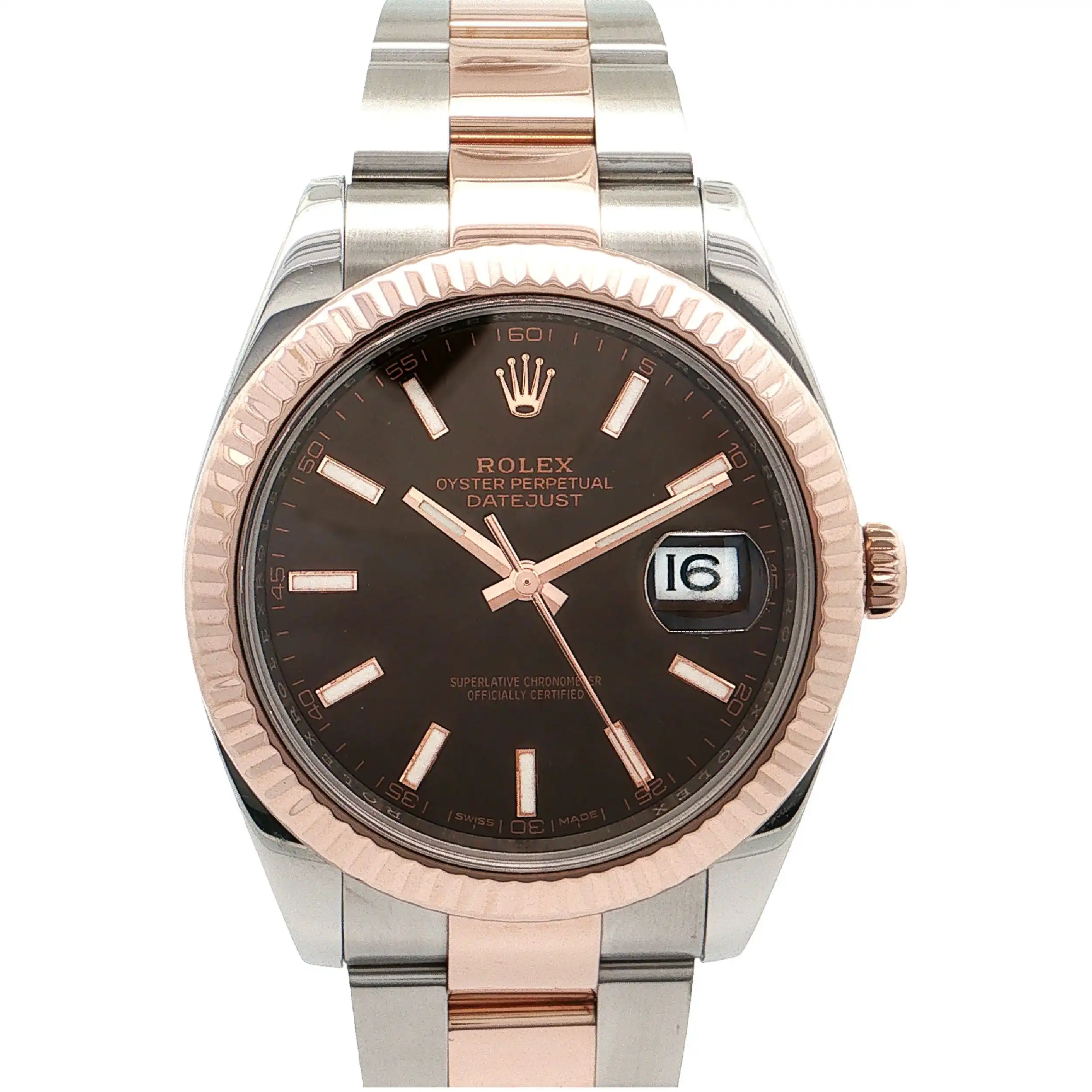 Herrenuhr Rolex Datejust 41mm Stahl/Rose Ref.126331