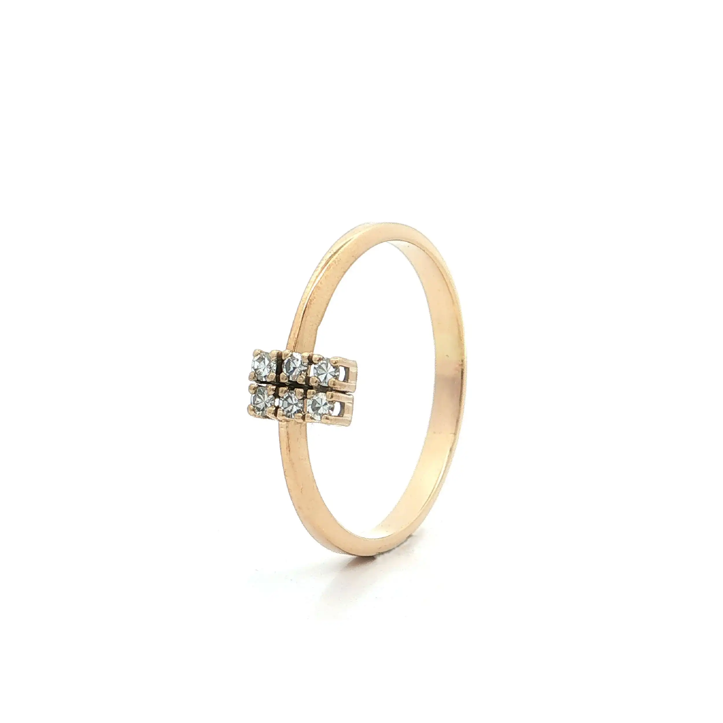Ring Gelbgold mit Diamanten, graviert mit 0,12ct Ring Gelbgold mit Diamanten, graviert mit 0,12ct