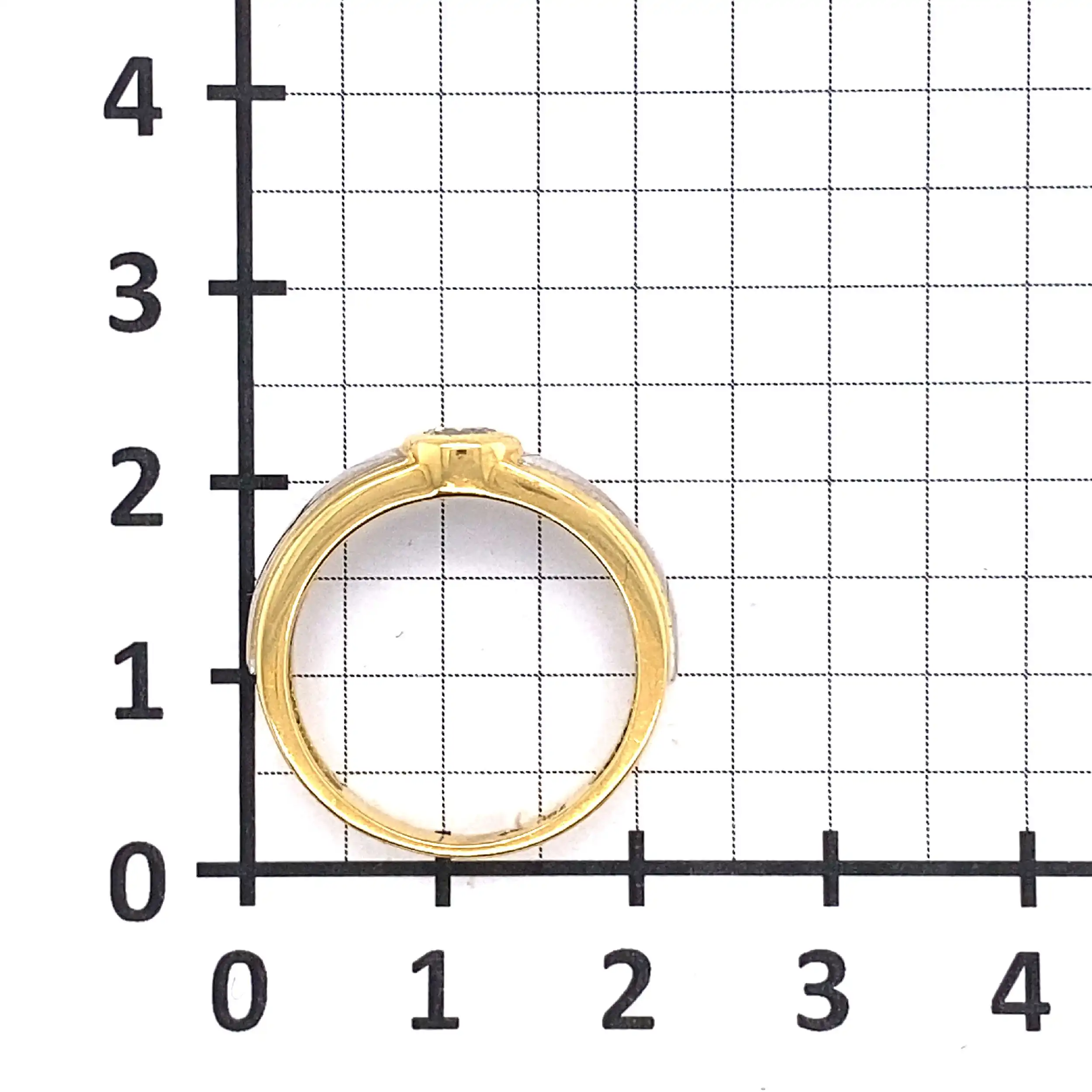Ring Bicolor mit Brillant
