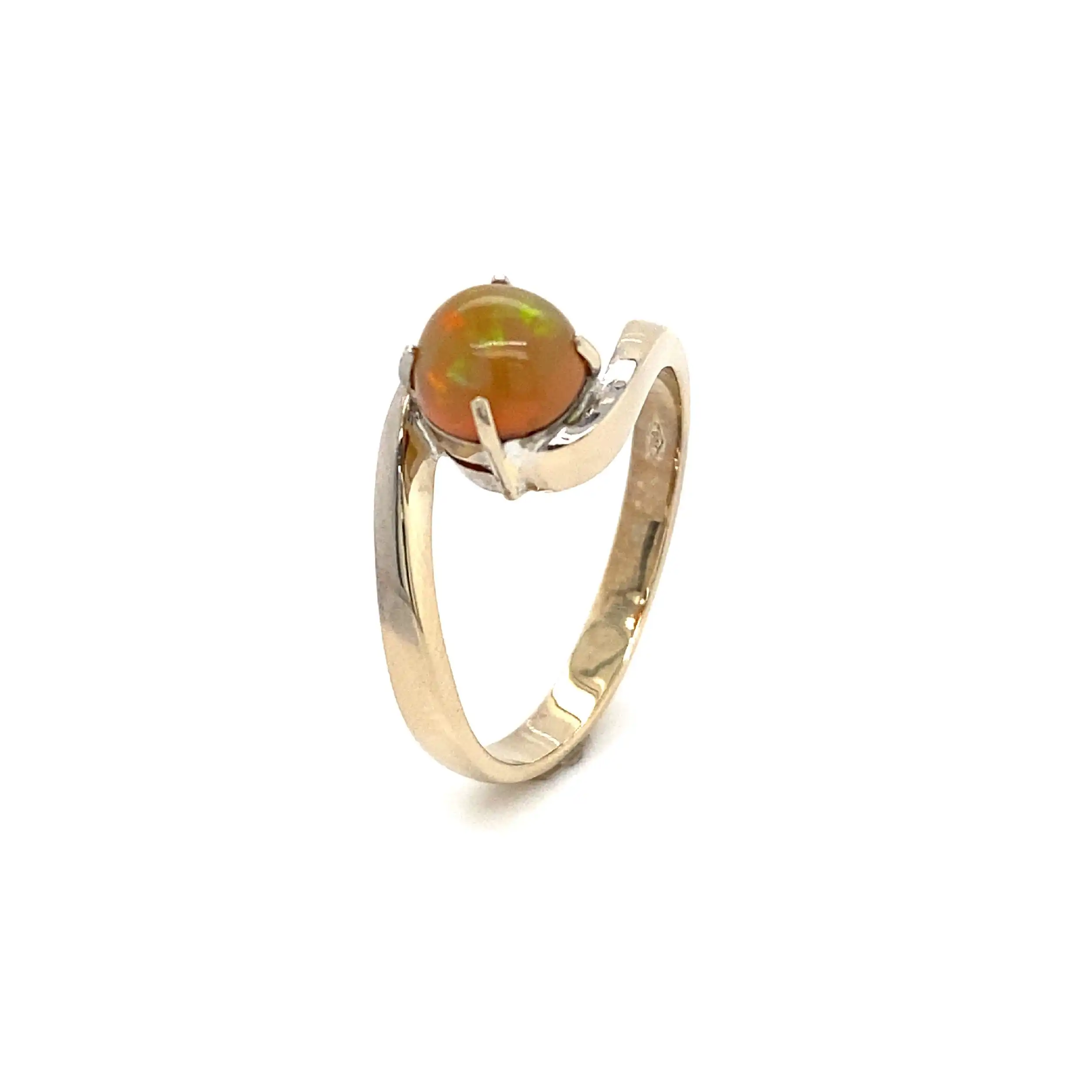 Ring Bicolor mit Farbstein Ring Bicolor mit Farbstein